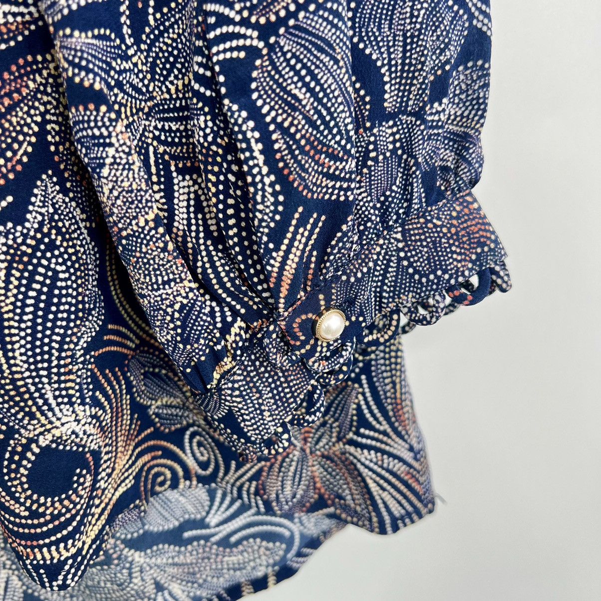 Johnny Was Johnny Was Jade Venus Peasant Top Floral Paisley Silk S Size S / US 4 / IT 40 - 8 Thumbnail