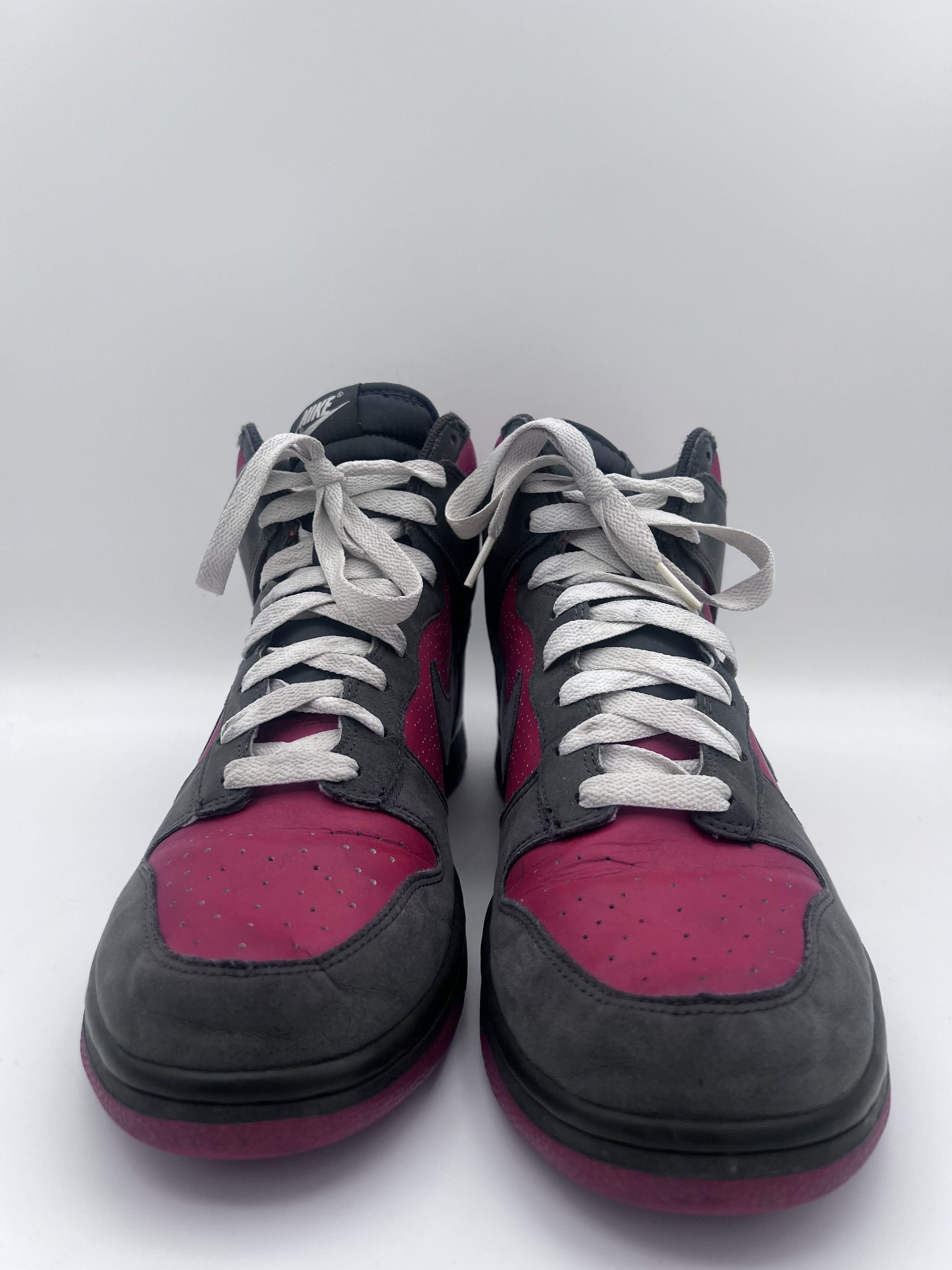 Nike Nike Dunk High Red Plum Anthracite 2009 Mens 11.5 317982-601 Size US 11.5 / EU 44-45 - 2 Thumbnail