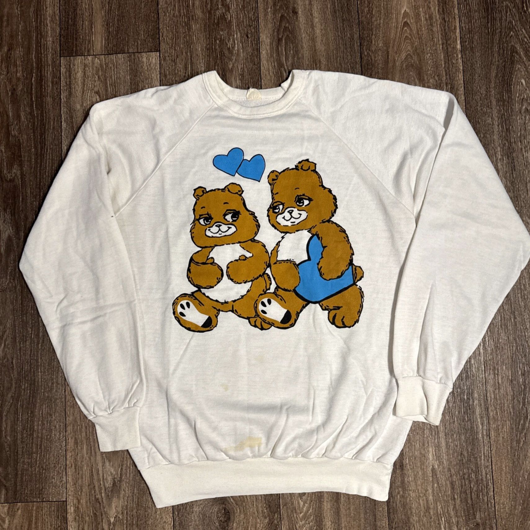 Vintage VINTAGE Teddy Bear Graphic White Crewneck Sweatshirt L 80s Unisex Adults Pullover Men Women L Size US L / EU 52-54 / 3 - 2 Thumbnail