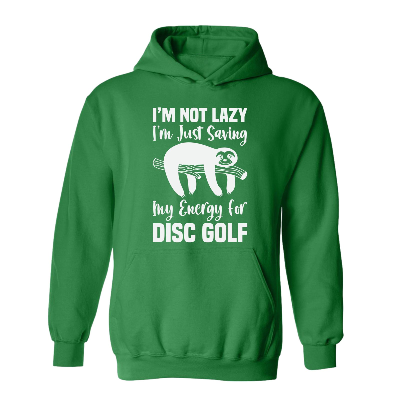 Gildan Disc Golf Hoodie LAZY SLOTH Discgolfing Funny Sweatshirt Size US L / EU 52-54 / 3 - 6 Thumbnail