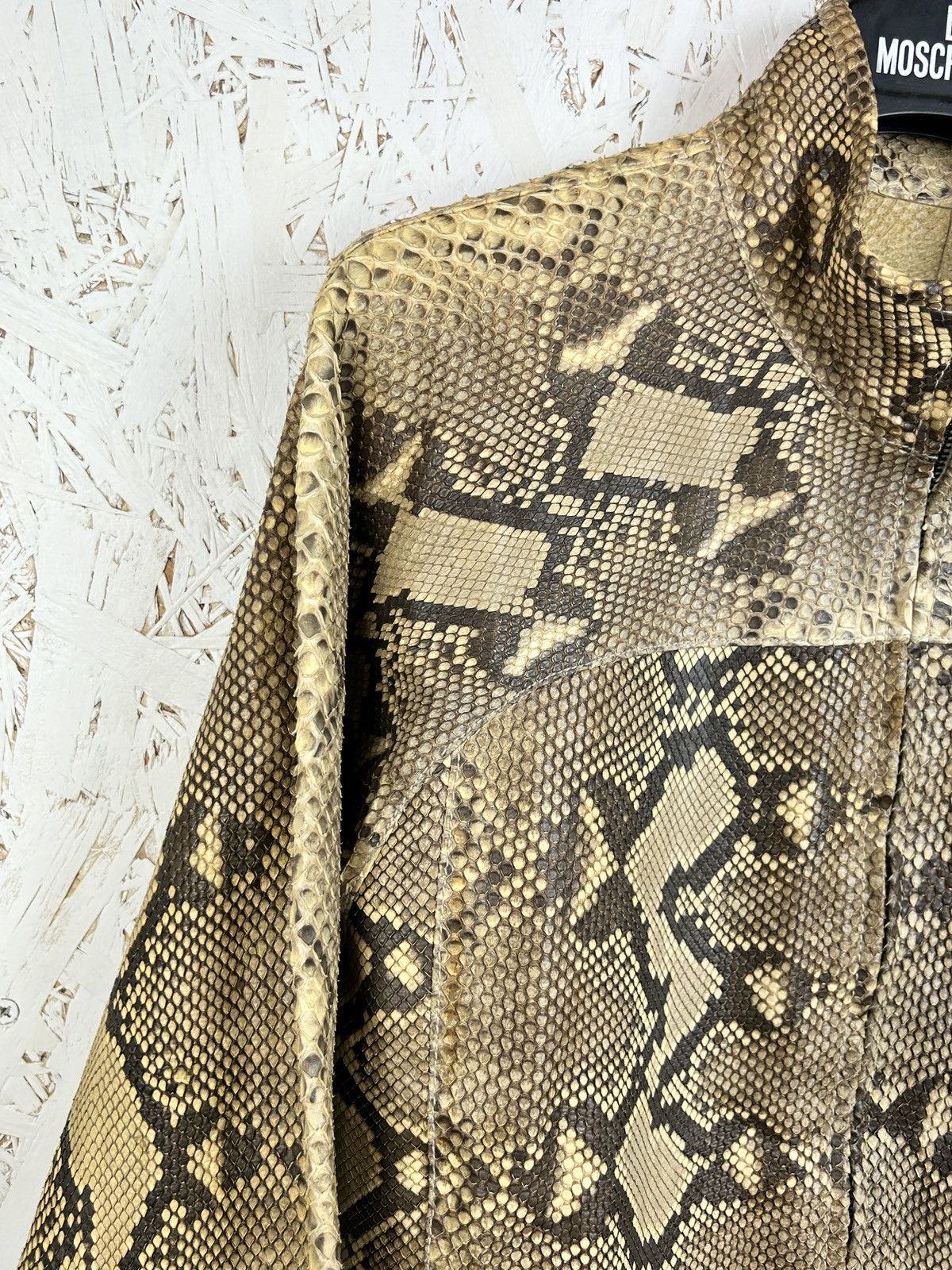 Gucci Tom Ford Gucci 2000 Runway Python Leather Jacket Size 40 Size M / US 6-8 / IT 42-44 - 6 Thumbnail
