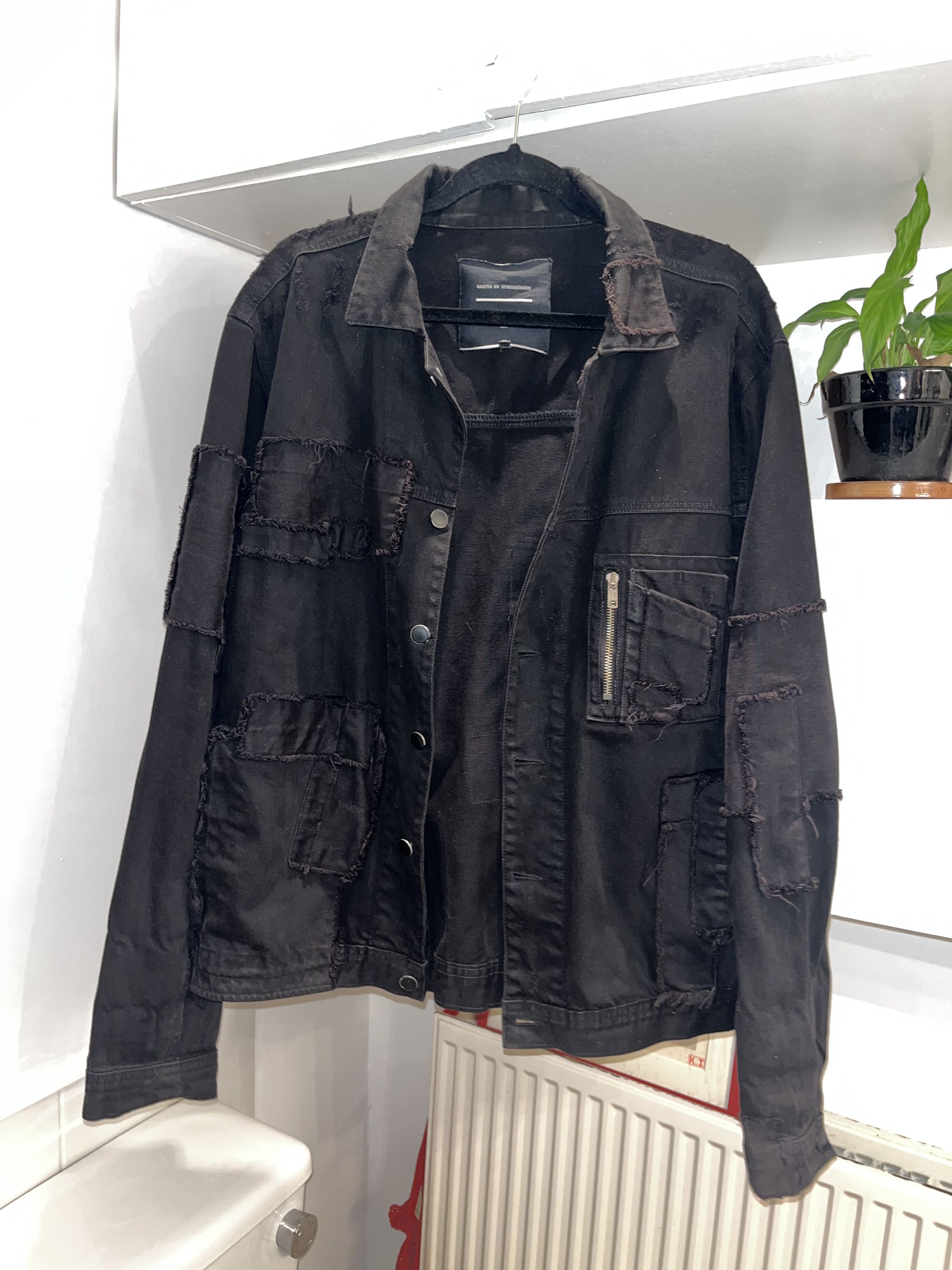 Japanese Brand × Tourne de Transmission Tourne De Transmission Patchwork Denim Jacket Size US M / EU 48-50 / 2 - 1 Thumbnail