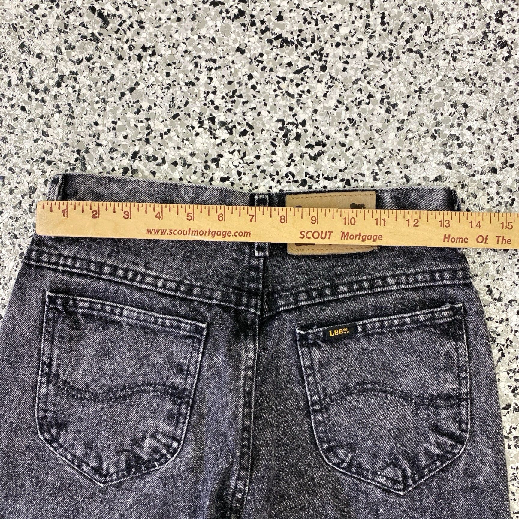 Lee VINTAGE Lee Riders Denim Jeans 27x31 Women High Rise 80s Straight Black Blue Logo Zipper Button Relaxed Slim Inseam 31 Size 27 31 Dress Size 27" / US 4 / IT 40 - 5 Thumbnail