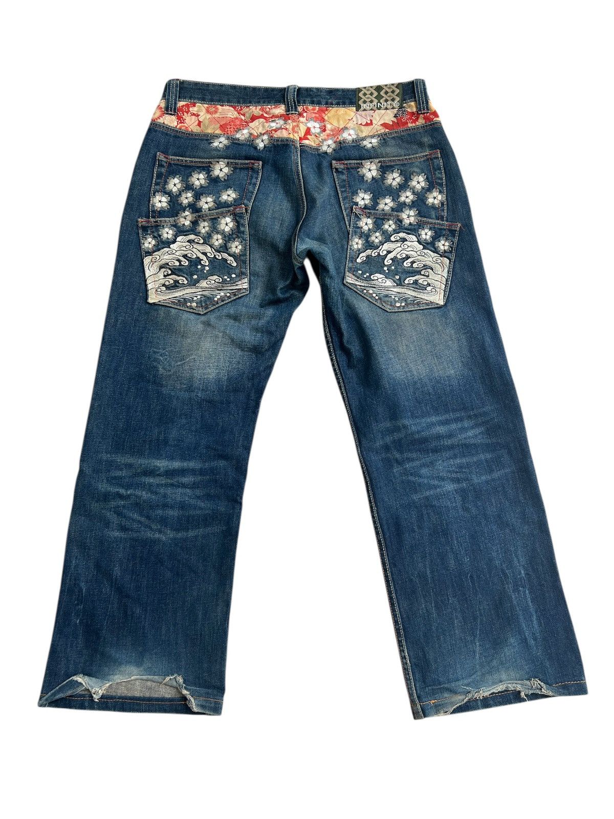 Designer × Japanese Brand Infinity Sukajan embroidery Jeans Japanese Size US 36 / EU 52 - 2 Thumbnail