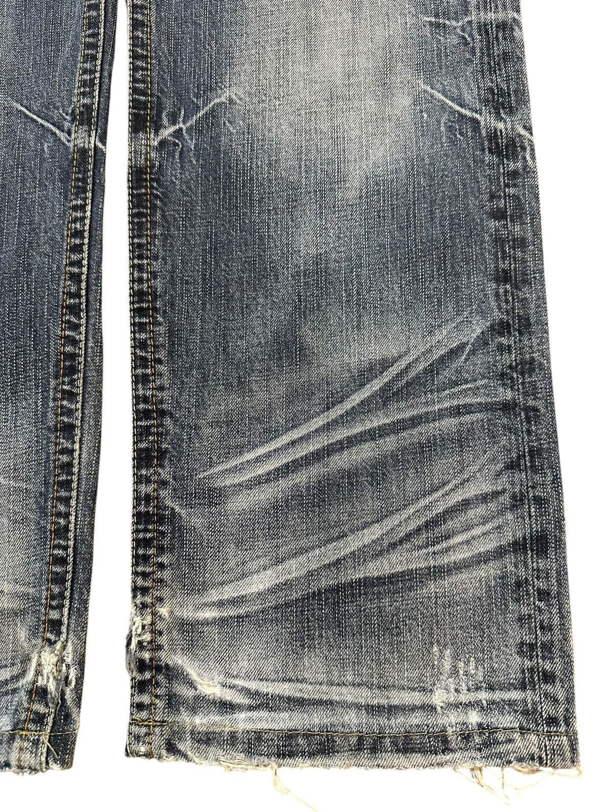 Hysteric Glamour Vintage Japanese Brand Blue Faded Wash Style Loose Jeans Size US 34 / EU 50 - 8 Thumbnail