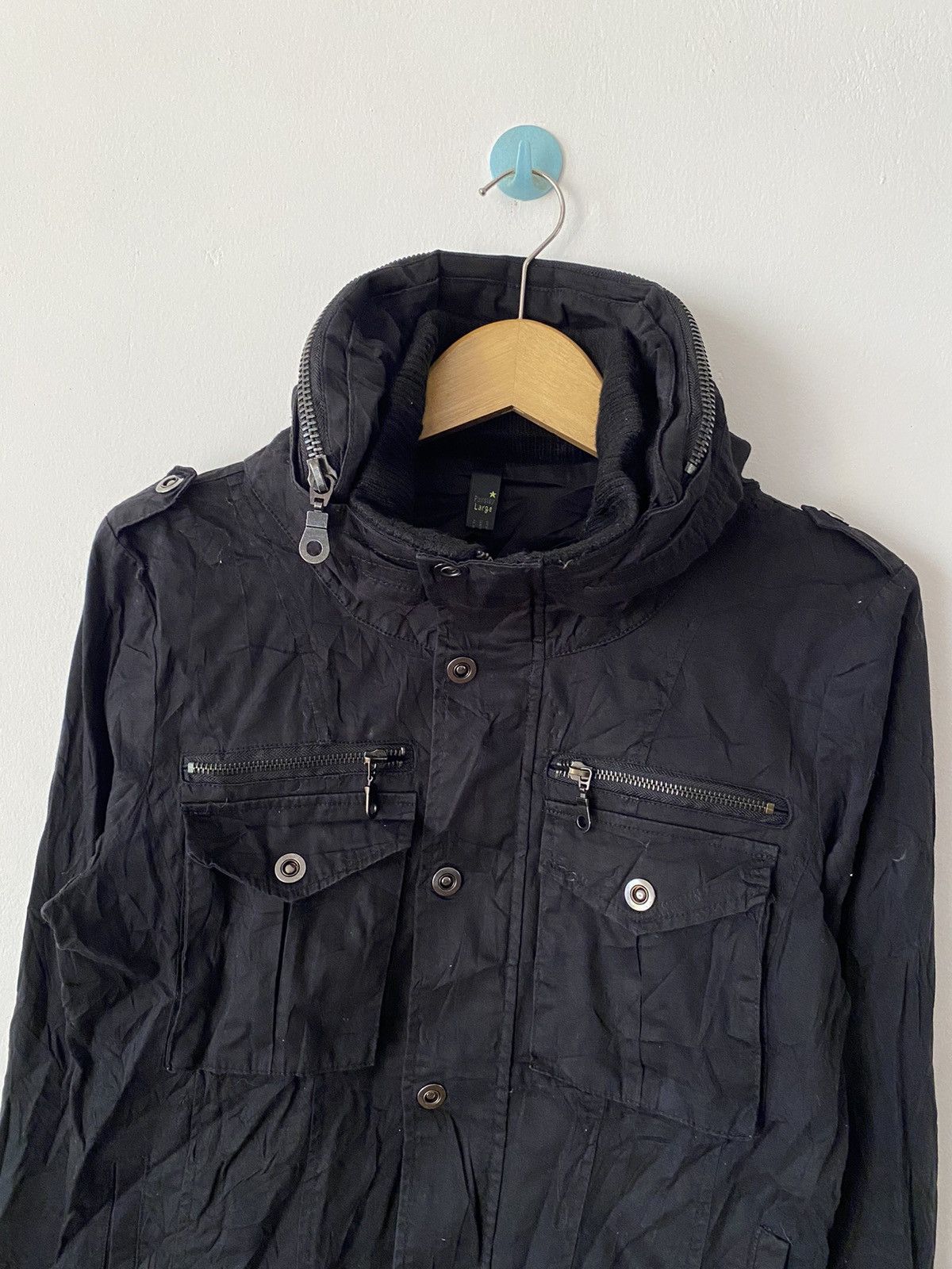 If Six Was Nine × Japanese Brand × Le Grande Bleu (L.G.B.) BINDINGOFFER Parsley Star Bono hooded jacket Goa Style Size US L / EU 52-54 / 3 - 2 Thumbnail