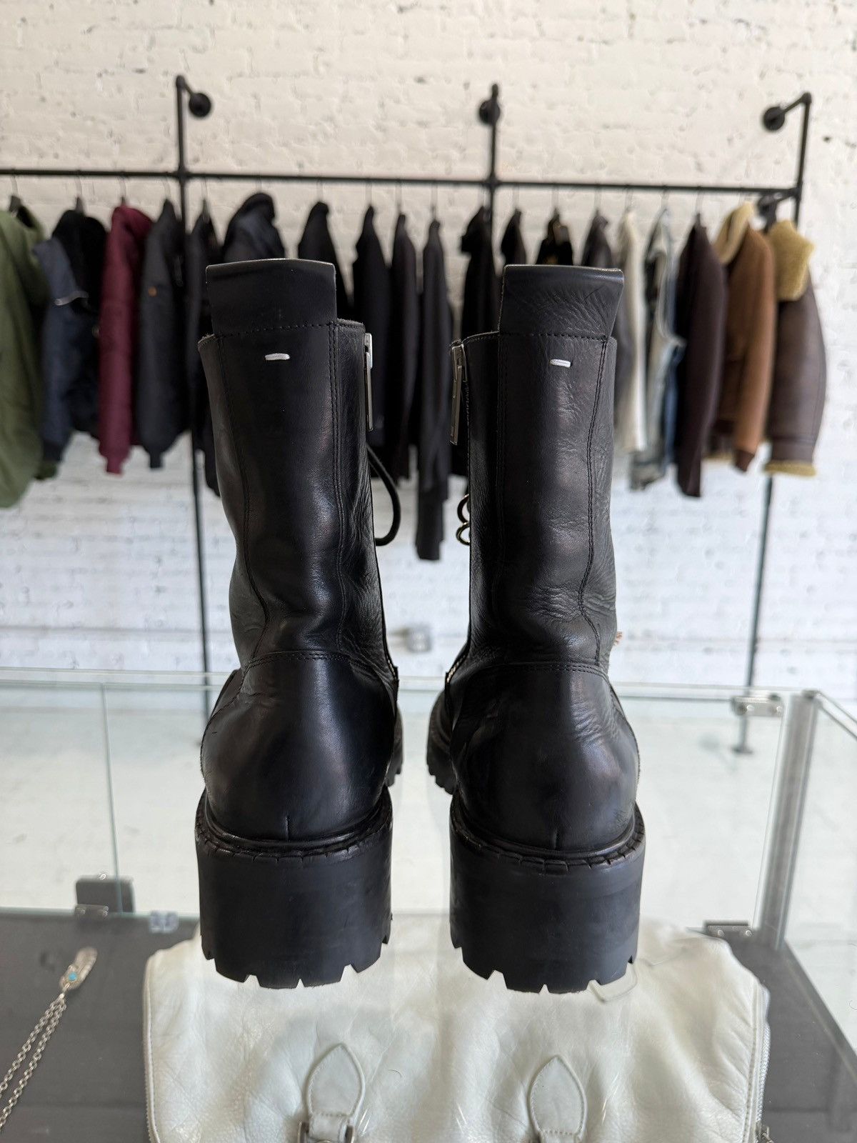 Maison Margiela F/W 2016 MAISON MARGIELA RUNWAY COMBAT BOOTS Size US 11 / EU 44 - 4 Thumbnail