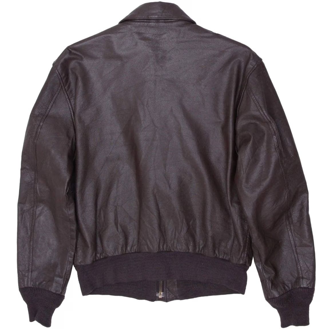 Vintage VINTAGE Cooper Type A-2 U.S Air Force Leather Flight Jacket R 38R Mens Brown 49 Chest Sleeve 62 61 1960s - Vintage Leather Jacket Nike? Size US XXS / EU 40 - 2 Thumbnail