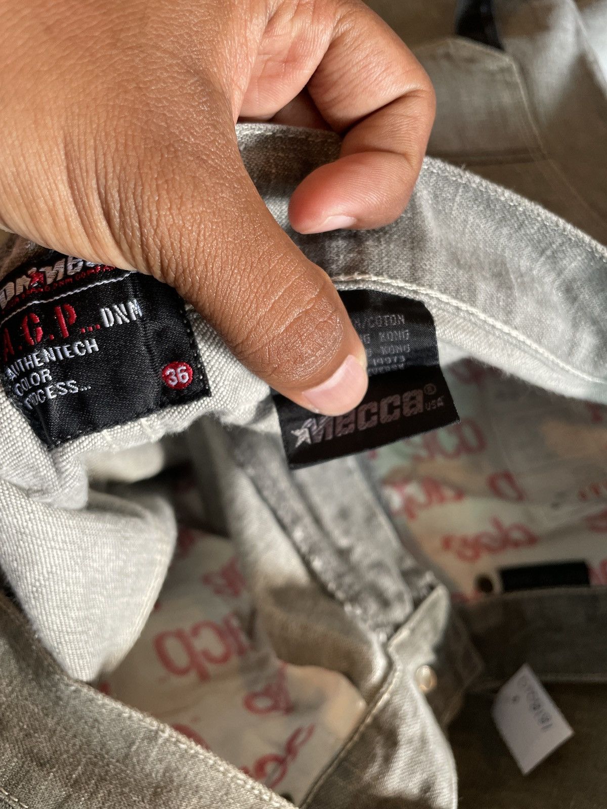 Mecca Washed Grey Mecca Y2K Jorts Size US 34 / EU 50 - 3 Thumbnail