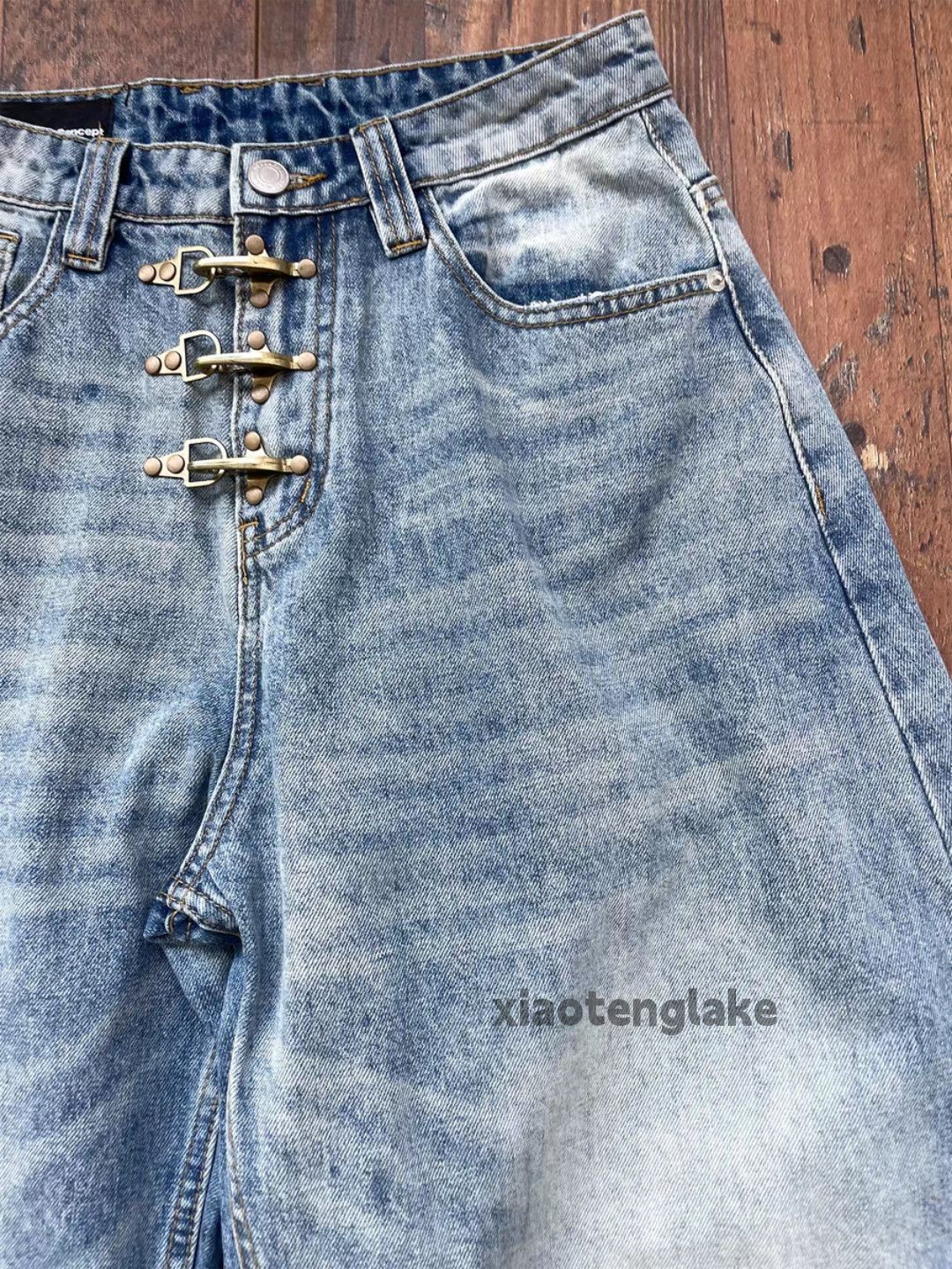 Jean zx vintage washed faded cleanfit yuppie distressed jeans Size US 28 / EU 44 - 6 Thumbnail