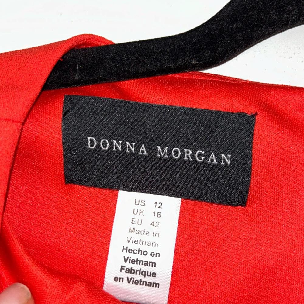 Designer Donna Morgan l NWT Scarlett Mid Length Sheath Dress 12 Size XL / US 12-14 / IT 48-50 - 8 Thumbnail
