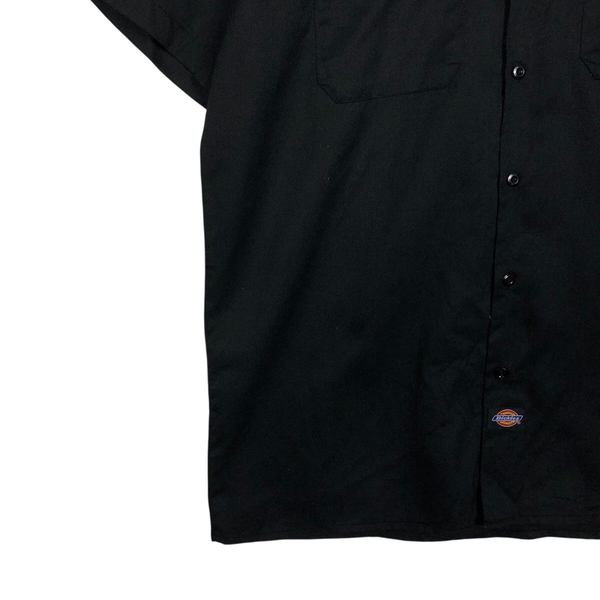 Japanese Brand 📌Rich Black Vintage Chore Work Shirt Bowling Shirt Dickies Size US L / EU 52-54 / 3 - 6 Thumbnail