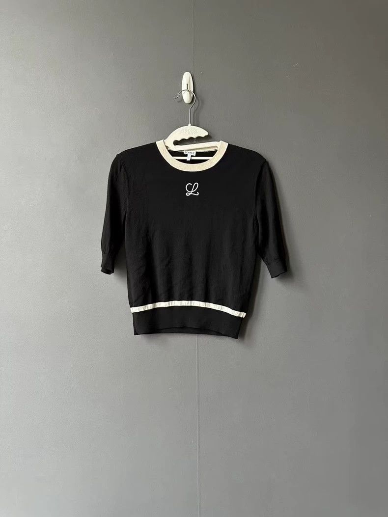 Loewe LOEWE Wool knit short sleeves Size XS / US 0-2 / IT 36-38 - 1 Thumbnail
