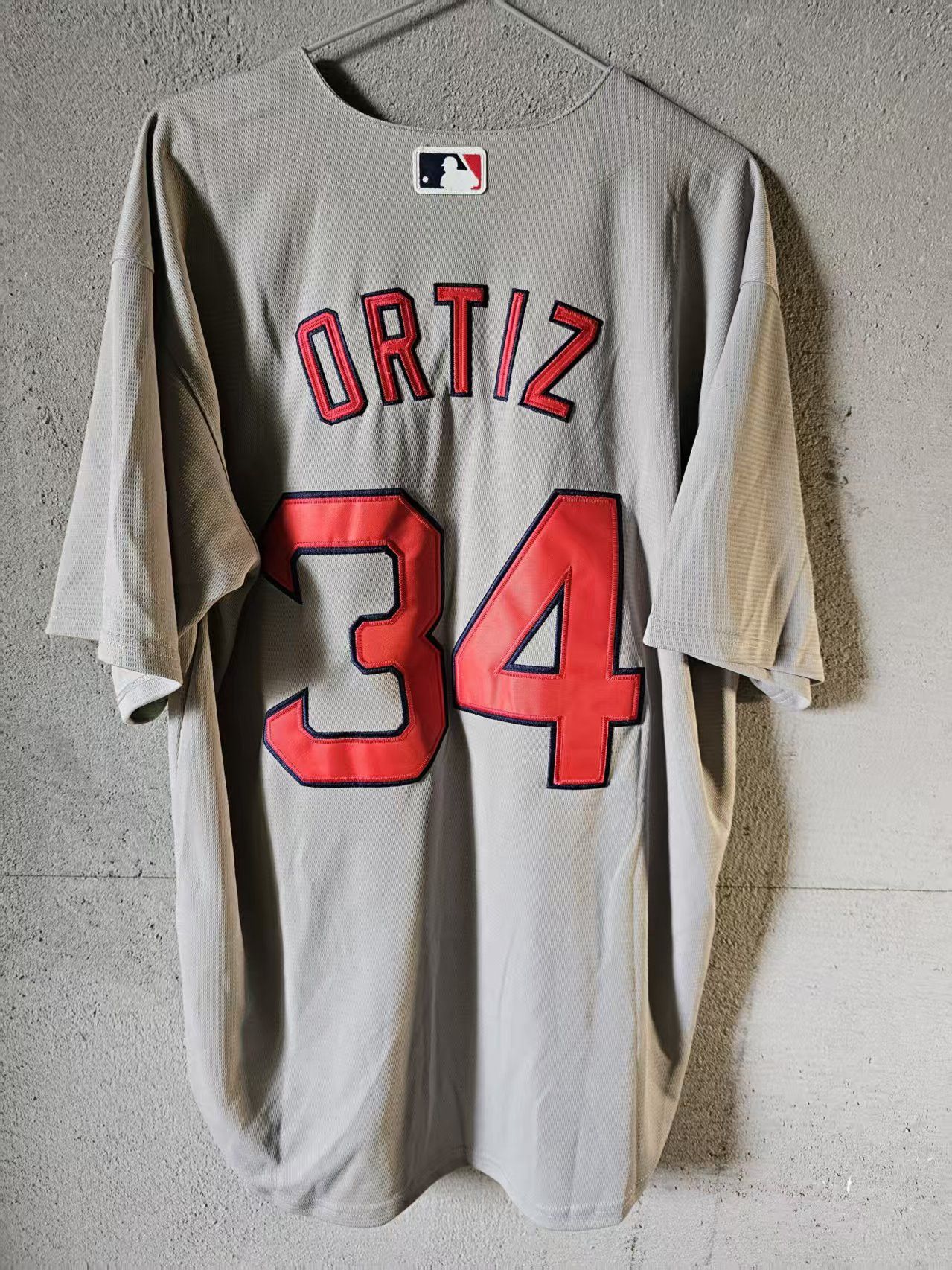 MLB Boston Red Sox #34 Ortiz Jersey Gray Size US XL / EU 56 / 4 - 1 Thumbnail