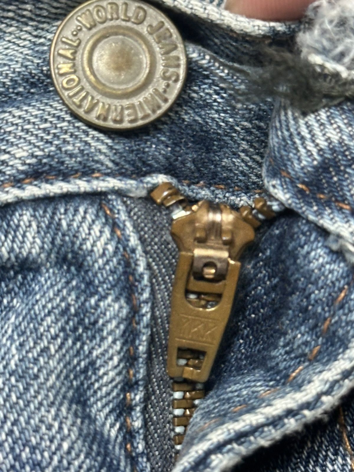 Vintage RNA Jeans Hardcore We're From Slang Distressed Patches Faded Size US 33 - 13 Thumbnail