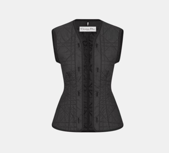 Dior o1w1db11124 2-in-1 Puff Sleeves Jacket in Black & White Size XS / US 0-2 / IT 36-38 - 4 Thumbnail