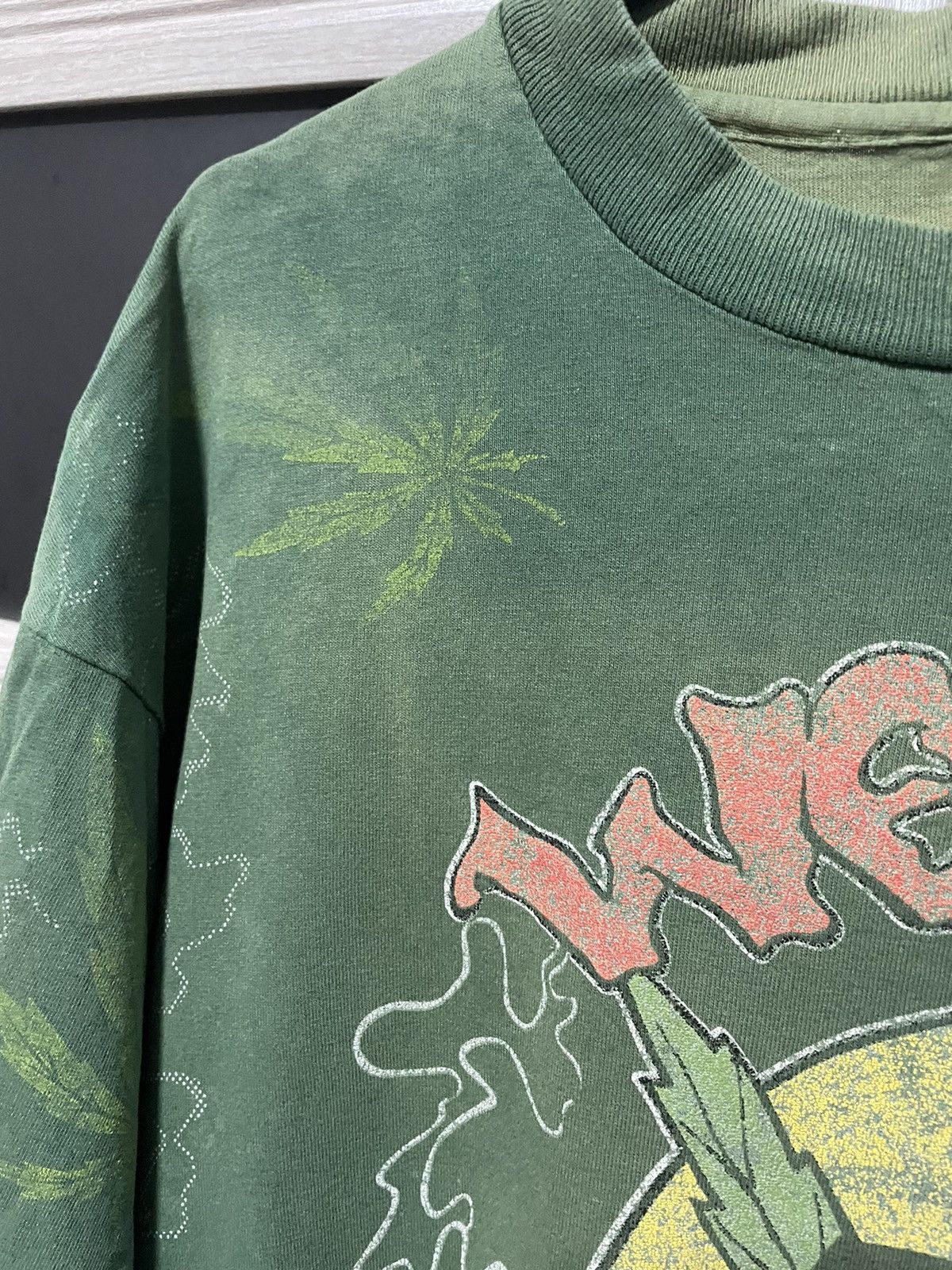 Band Tees × Rap Tees × Vintage Vintage 1995 Weeded Records All Over Print T Shirt Nervous Size US XL / EU 56 / 4 - 6 Thumbnail