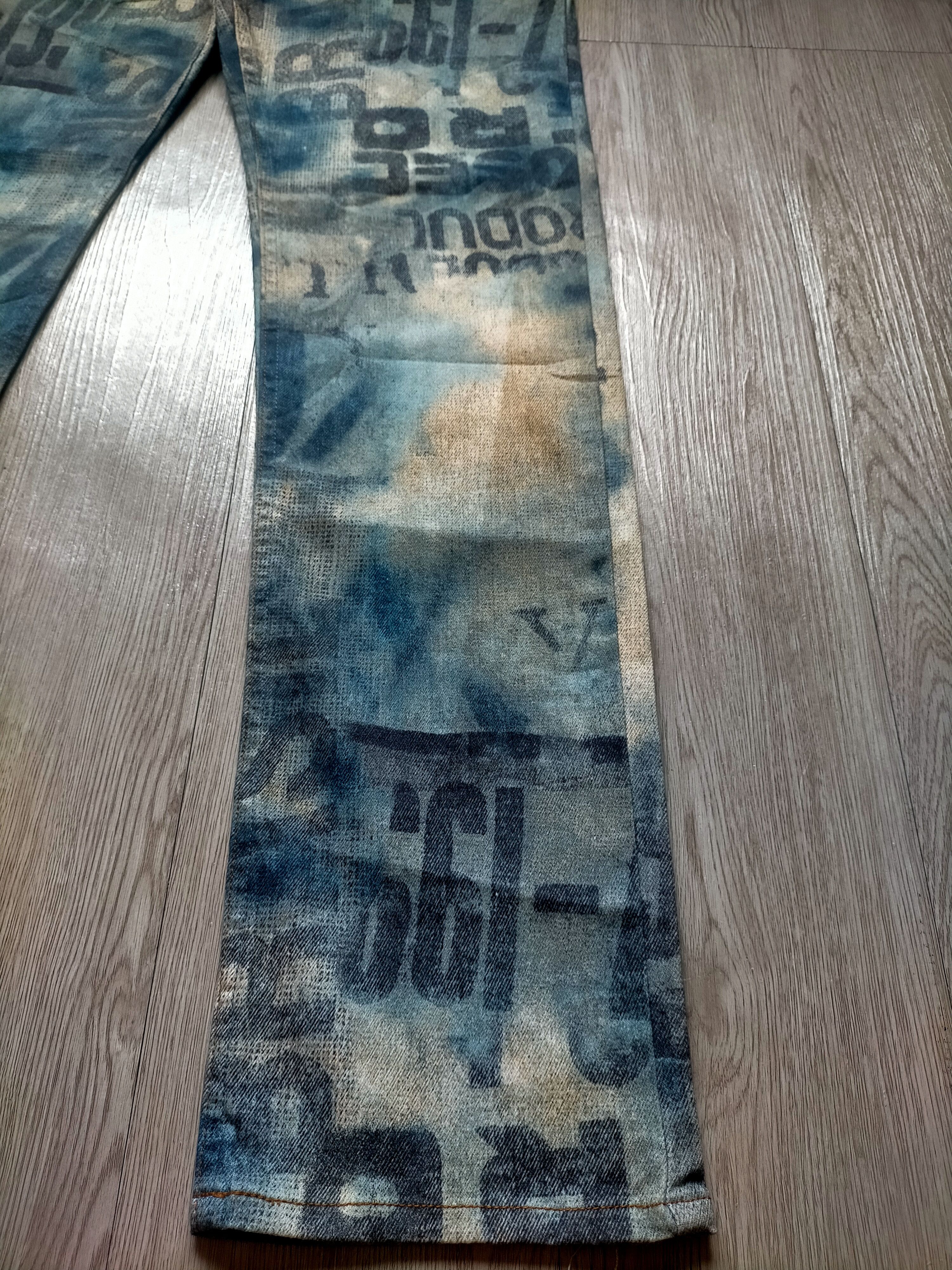 Le Grande Bleu (L.G.B.) ⚡Rare L.G.B x Beams Full Print denim pants Size US 30 / EU 46 - 9 Thumbnail