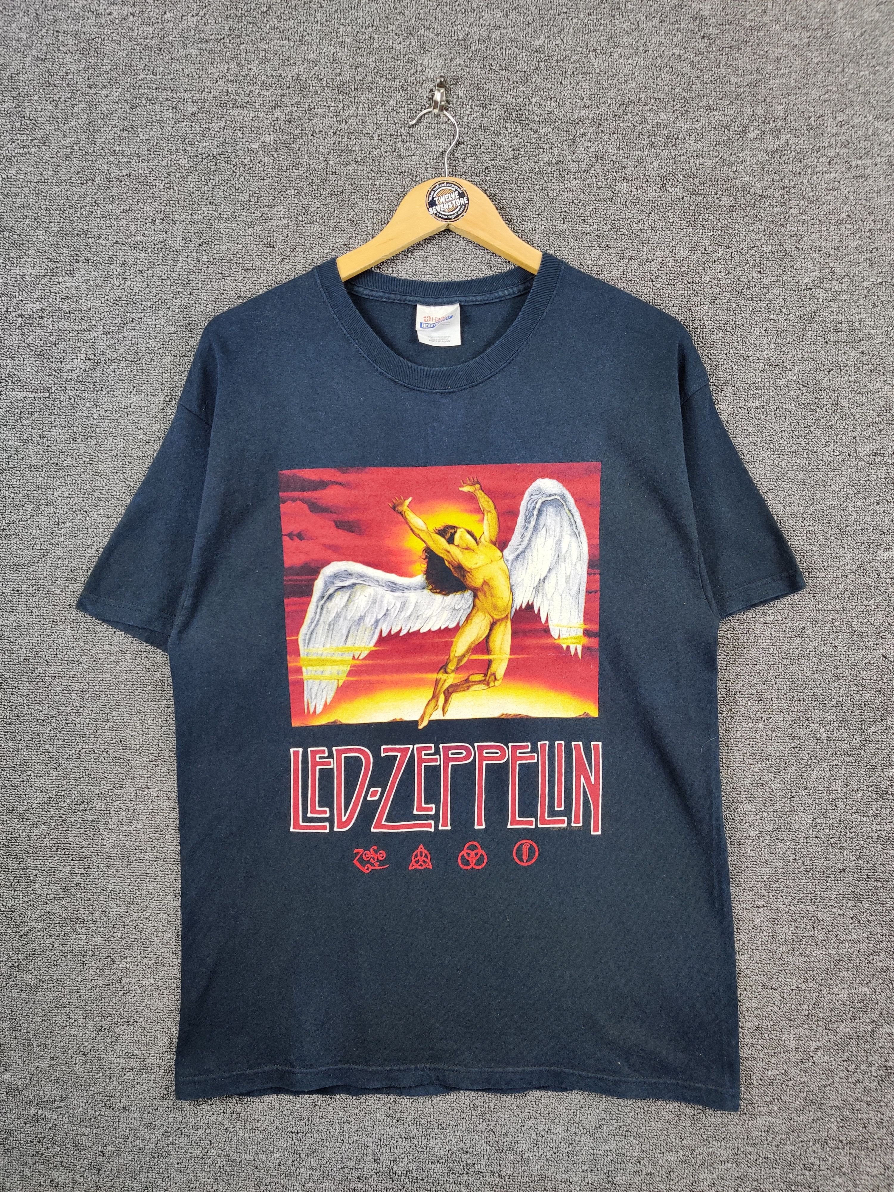 Band Tees Vintage Led Zeppelin Swan Song Rock Band Tee Tshirt Size US L / EU 52-54 / 3 - 1 Thumbnail