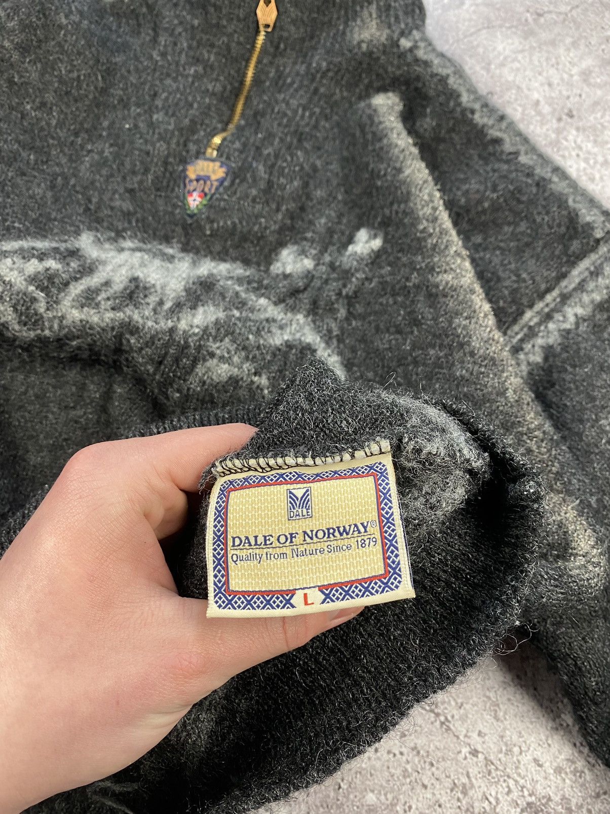 Dale Of Norway × Vintage Vintage Dale Of Norway Knit 1/4 Sweater Rare Outdoor Life Size US M / EU 48-50 / 2 - 6 Thumbnail