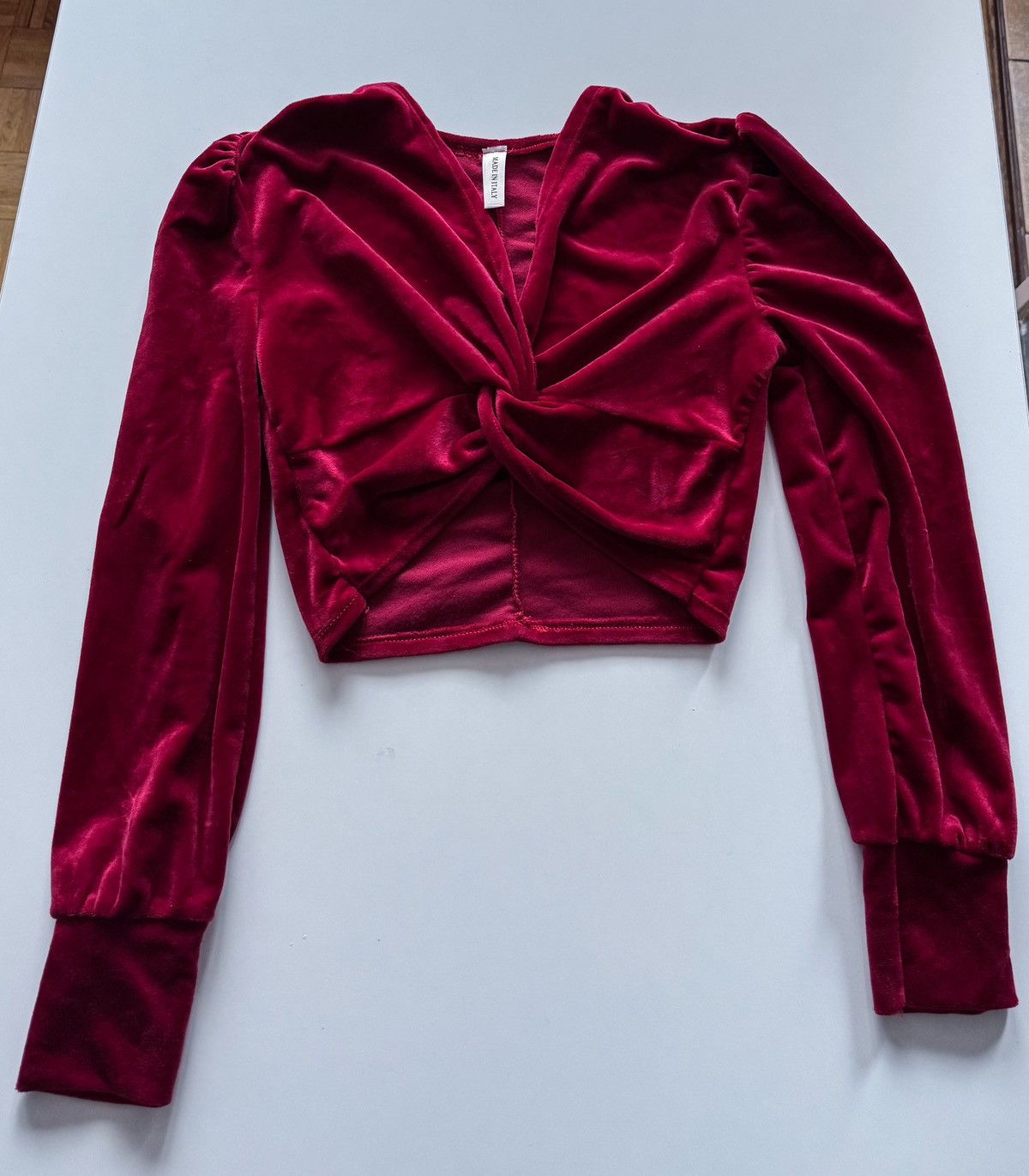 Other Cherry velvet top Size M / US 6-8 / IT 42-44 - 1 Thumbnail