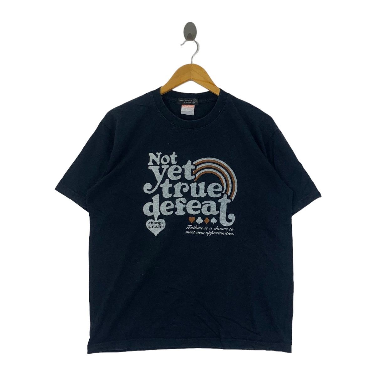 Vintage HADAKA NUNCHACK Not Yet Defeat Change Gear Tee Shirt Size US L / EU 52-54 / 3 - 1 Thumbnail