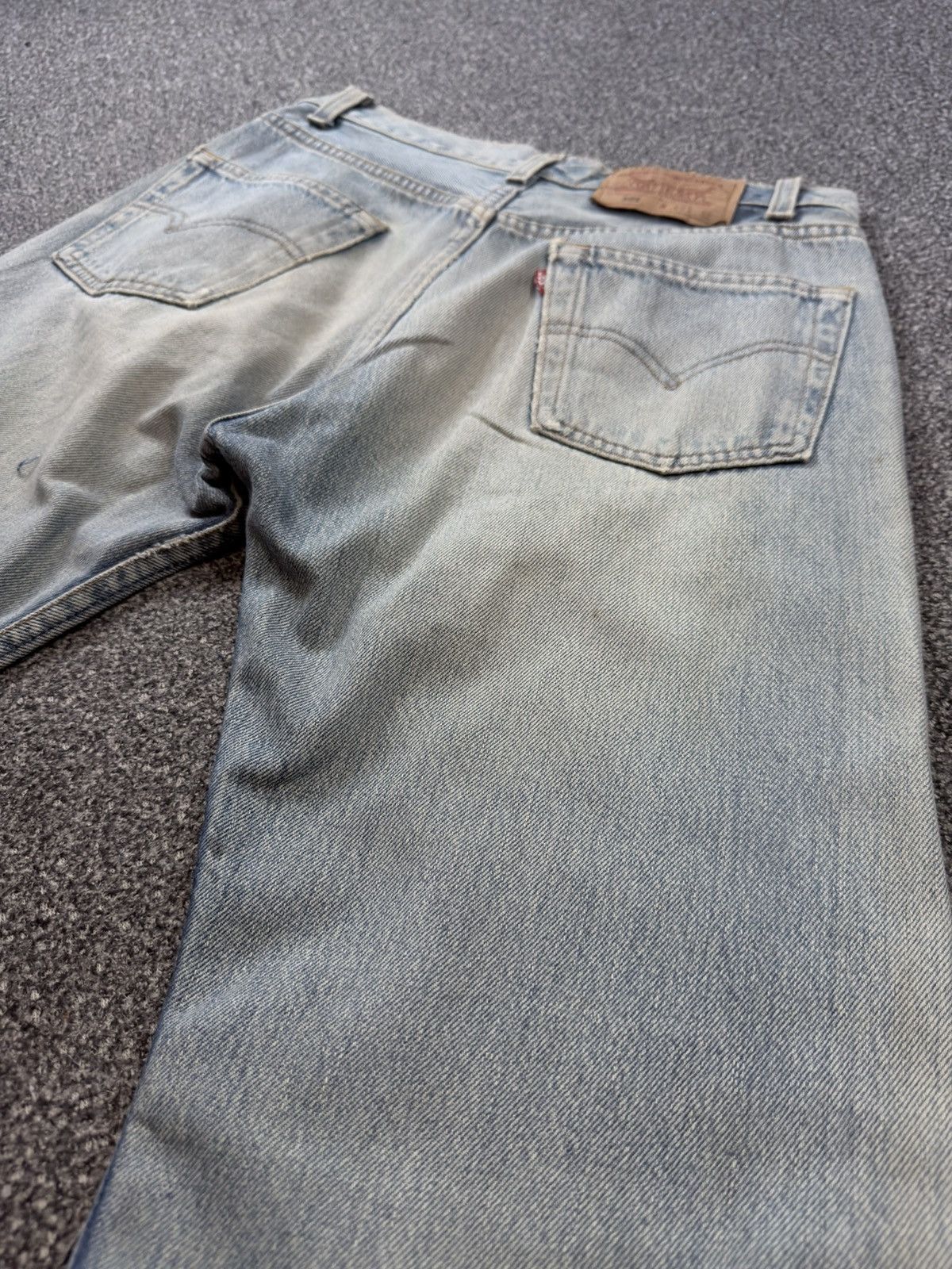 Levi's Vintage Clothing Vintage Levi’s 501 USA 90s Distressed Fade Denim Size US 29 - 7 Thumbnail