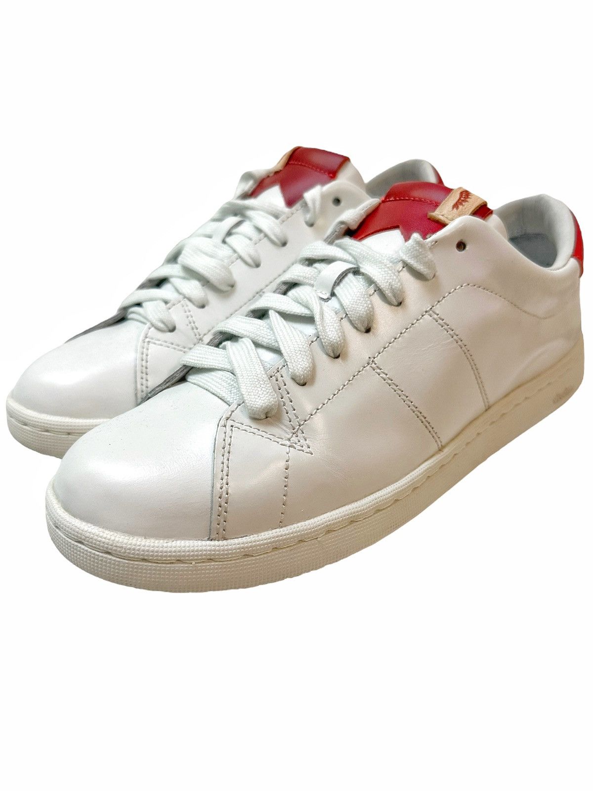 Visvim Foley Folk Red White Leather Shoes, Men's (Size 8.5)