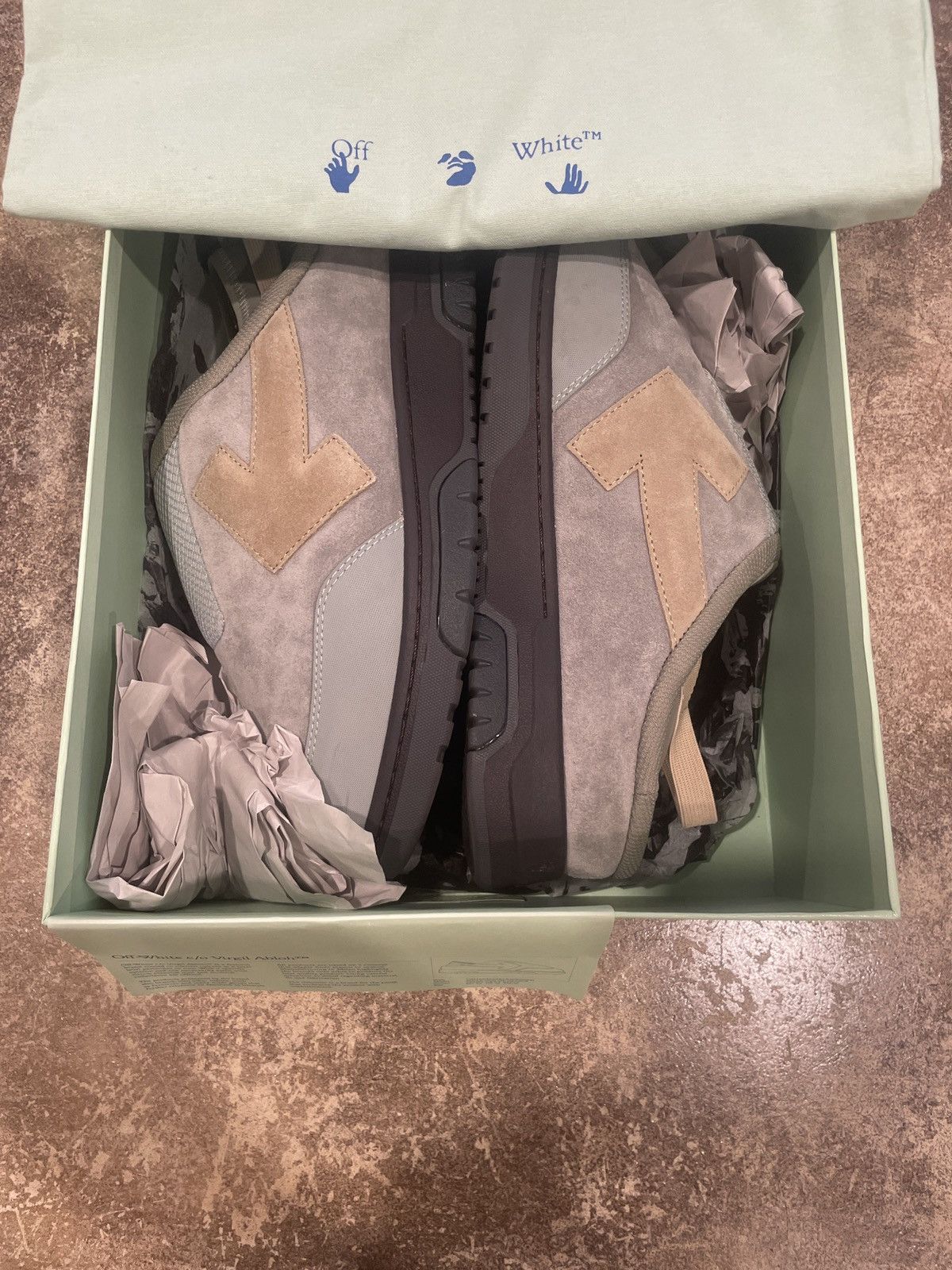 Off-White Off-White Mule Out Of Office grey beig Size US 10 / EU 43 - 1 Thumbnail