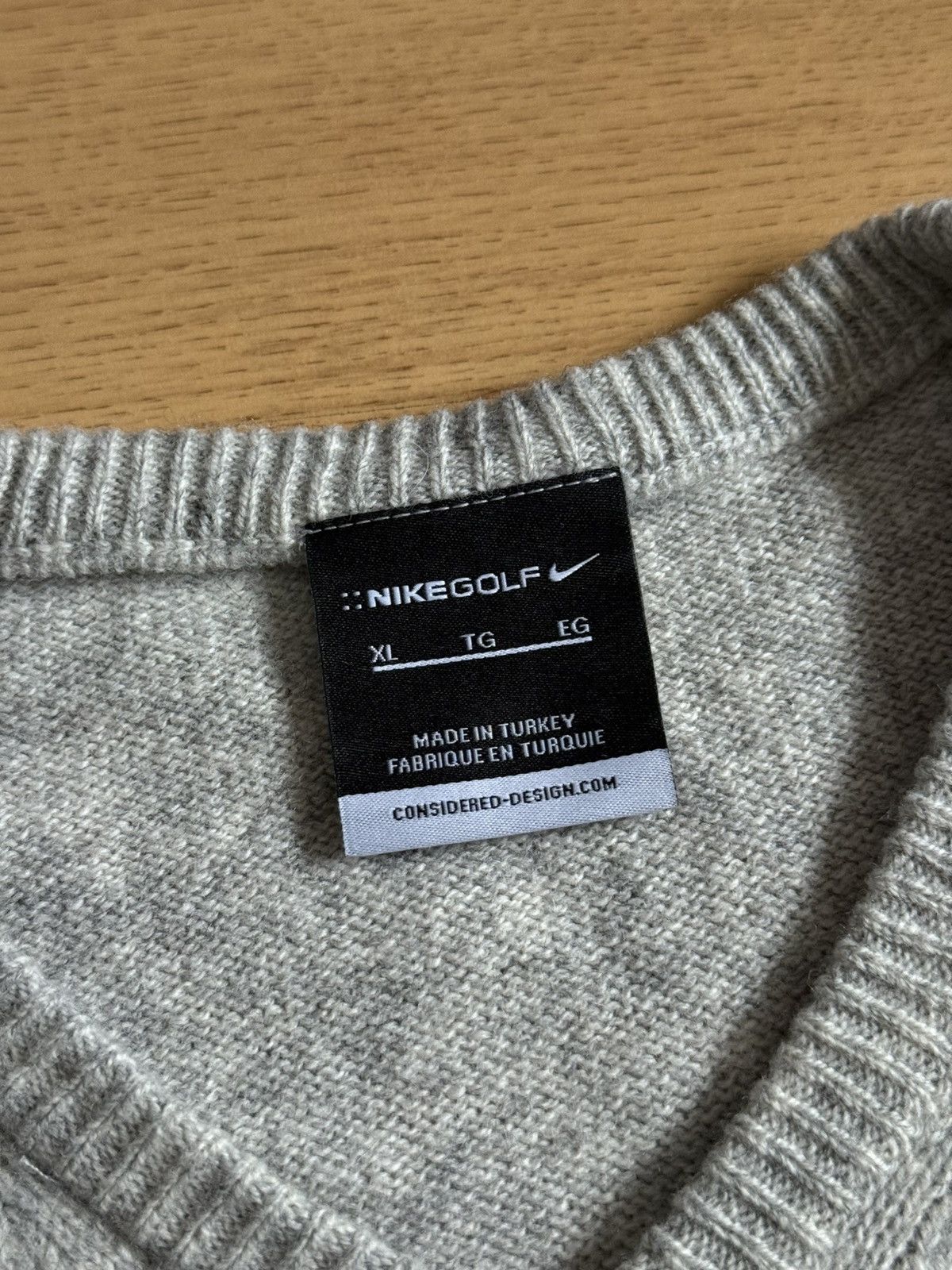 Nike Nike Golf vintage sweater tennis vest grey small swoosh Size US XL / EU 56 / 4 - 3 Thumbnail