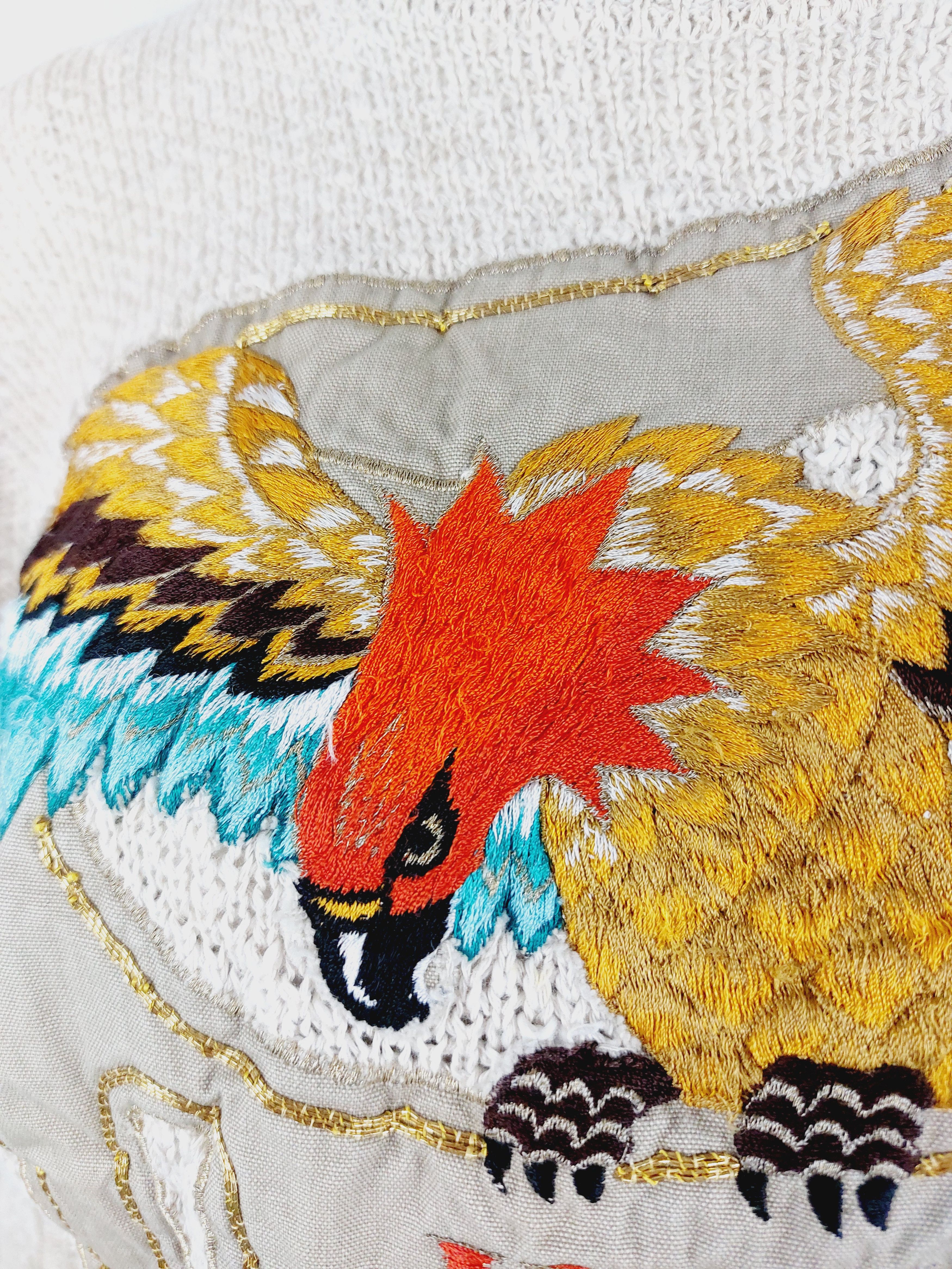 Kansai Yamamoto Kansai Yamamoto Japan Applique Eagle Arabic Jumper Size US S / EU 44-46 / 1 - 4 Thumbnail