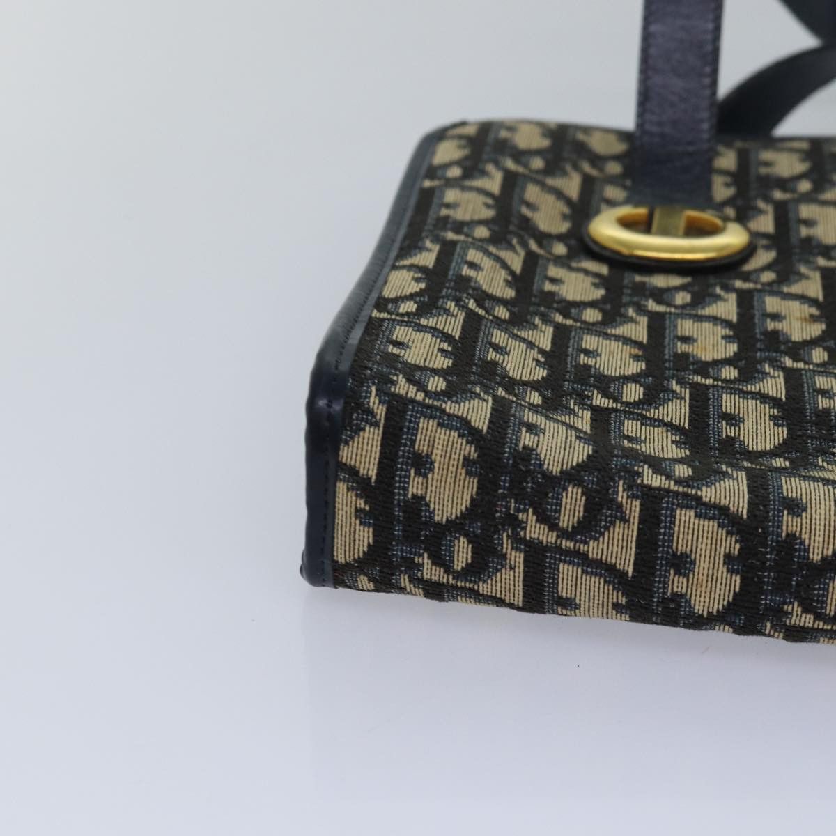 Dior DIOR Trotter Canvas Hand Bag Canvas Navy Size ONE SIZE - 10 Thumbnail