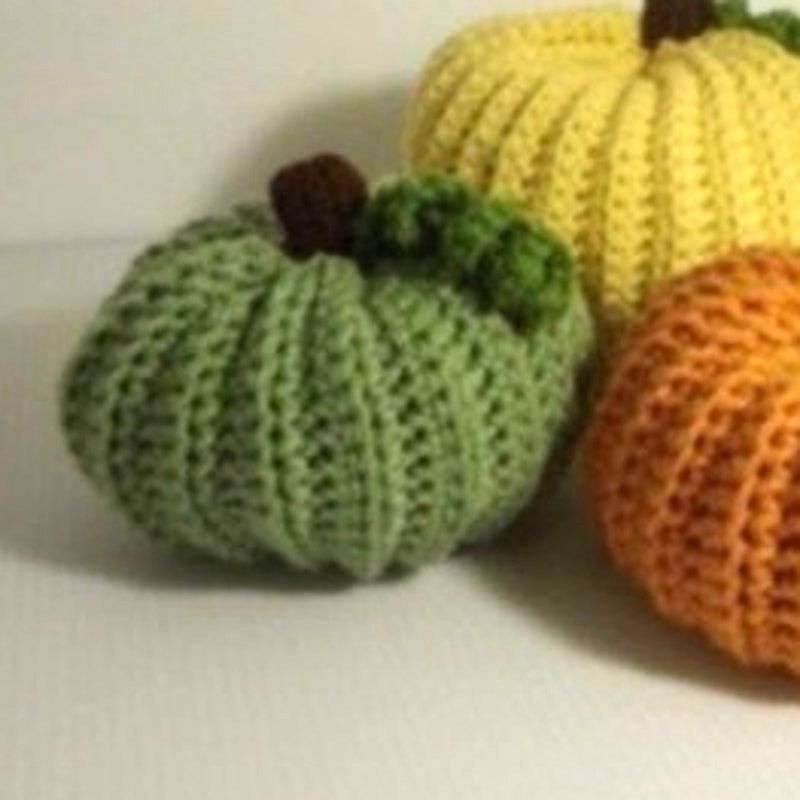 Handmade NWT Handmade Crocheted Pumpkin Set of 3 by Dawny Size ONE SIZE - 2 Thumbnail