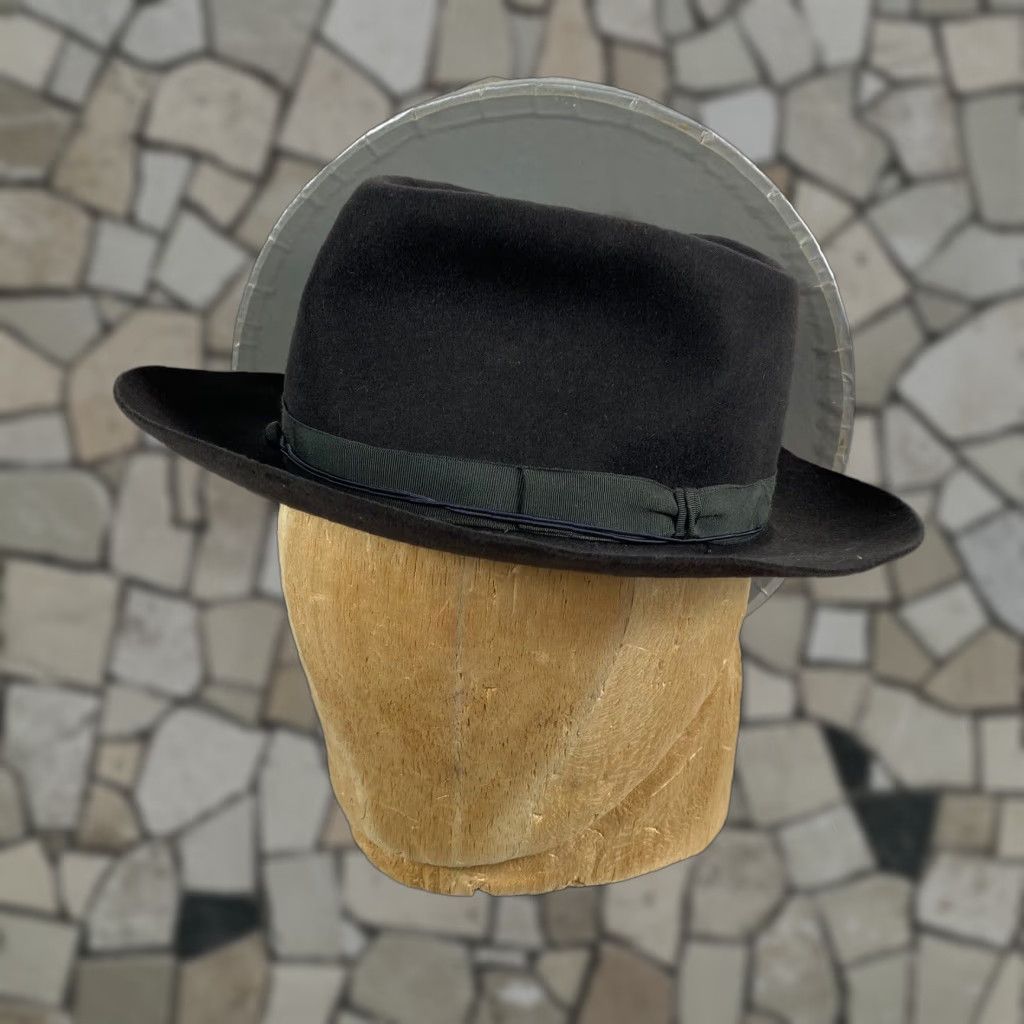 Vintage VINTAGE Nieman Marcus Rabbit Fur Fedora Hat w/ Box Size 7 Size ONE SIZE - 1 Thumbnail