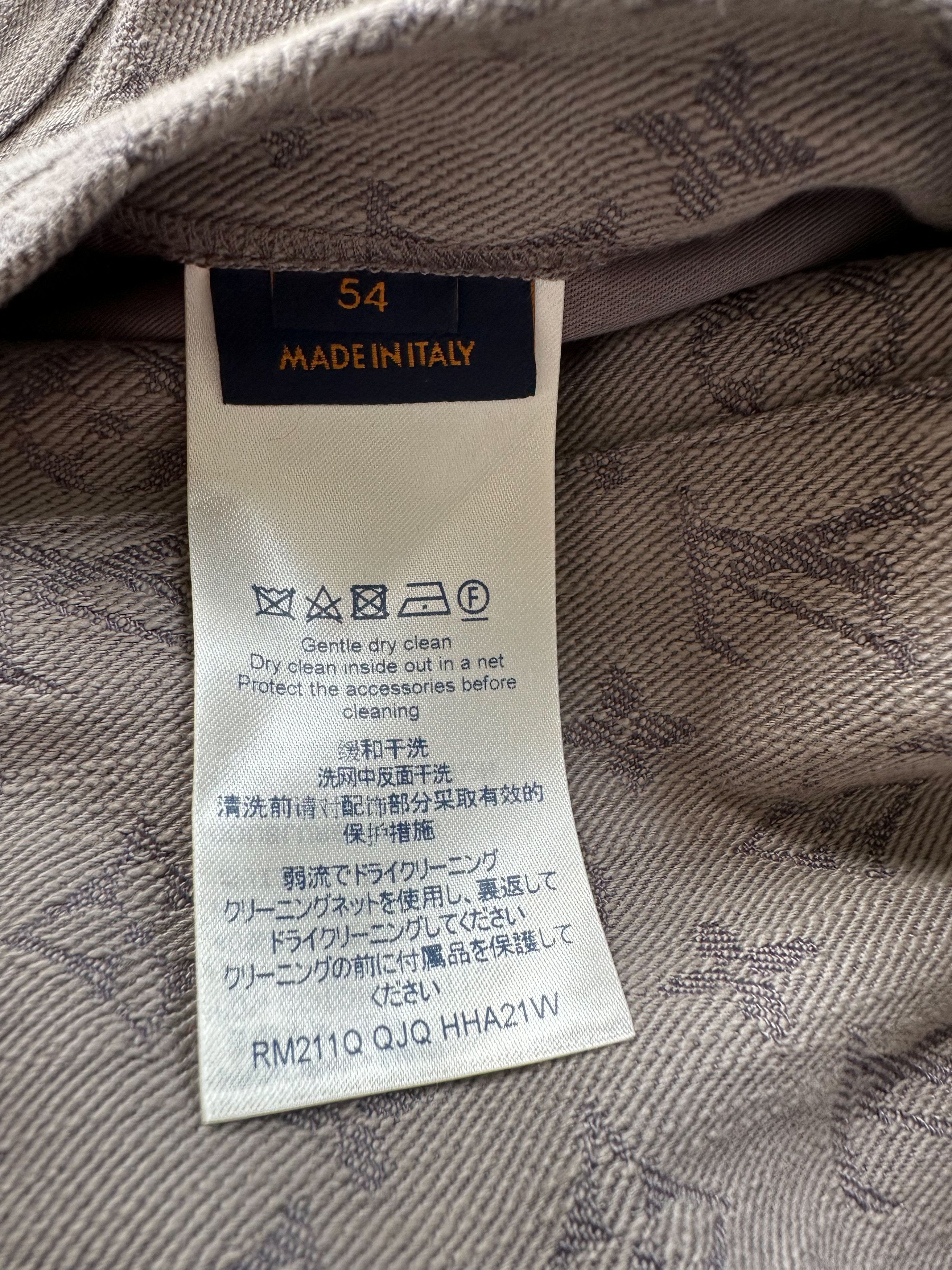 Louis Vuitton Louis Vuitton Grey Monogram Denim Jacket Size US XXL / EU 58 / 5 - 5 Thumbnail