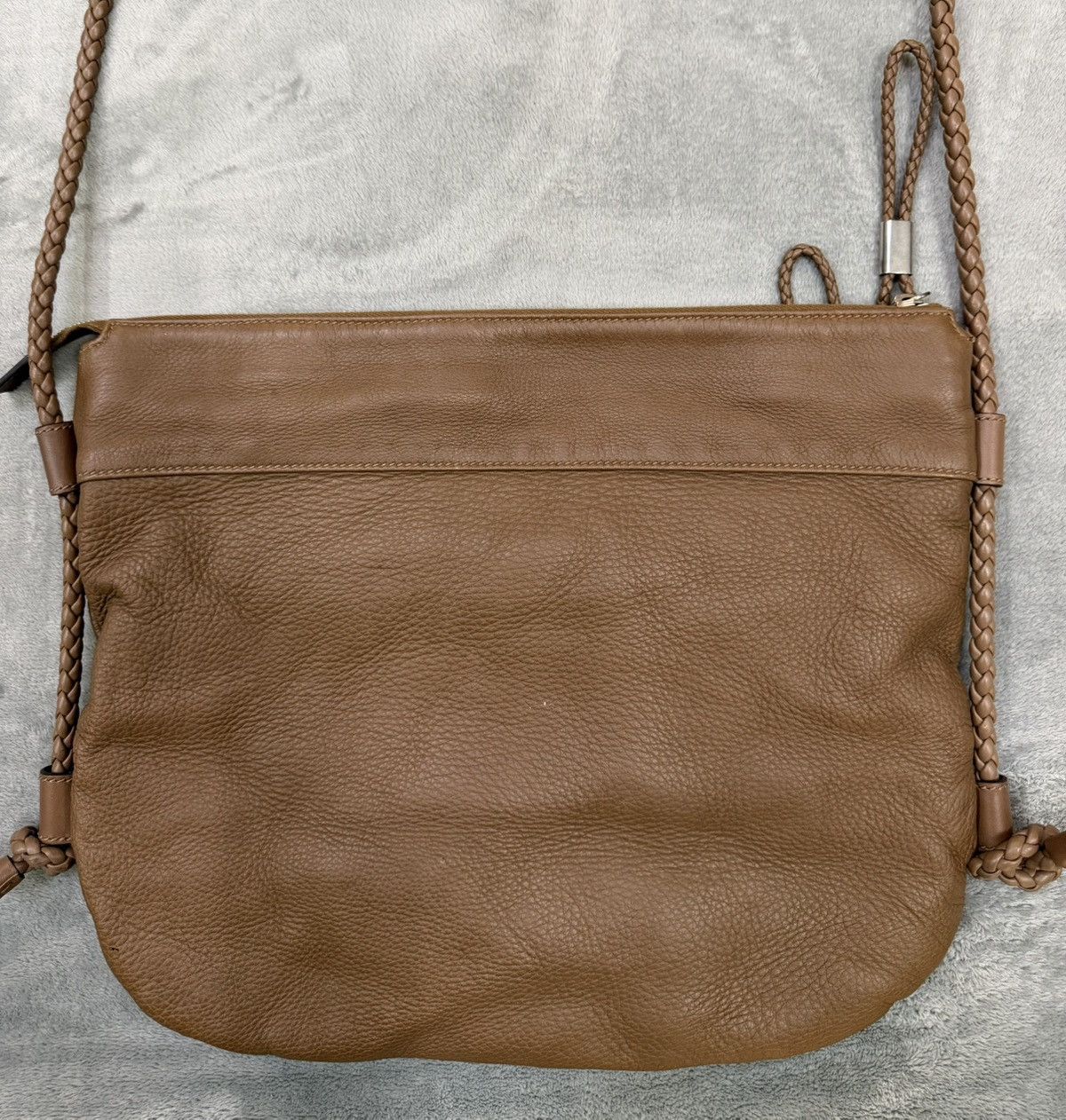 Gucci Gucci Brown Leather Braided Strap Bag Size ONE SIZE - 4 Thumbnail