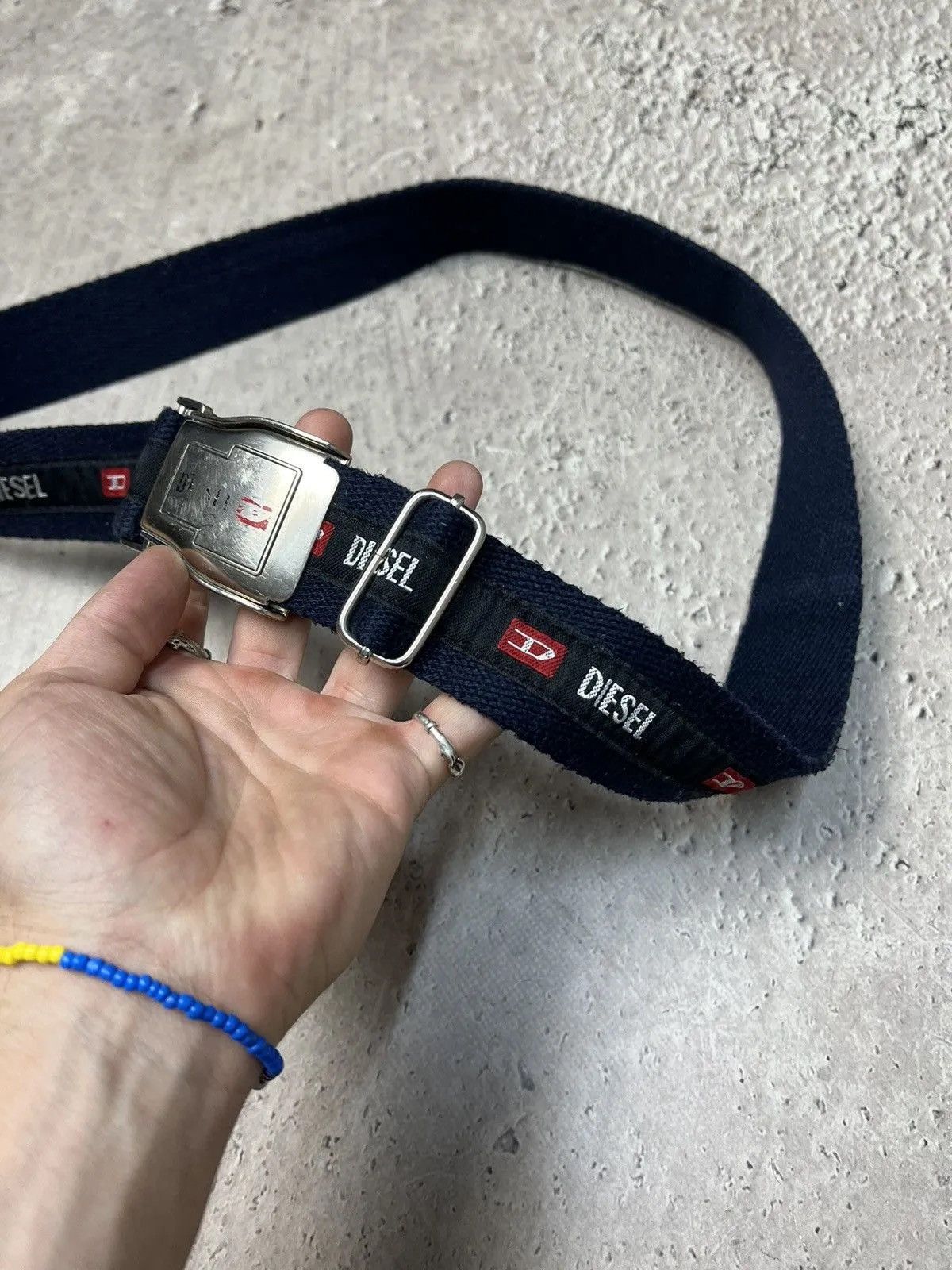 Diesel Vintage canvas Diesel big logo belt y2k Size ONE SIZE - 6 Thumbnail