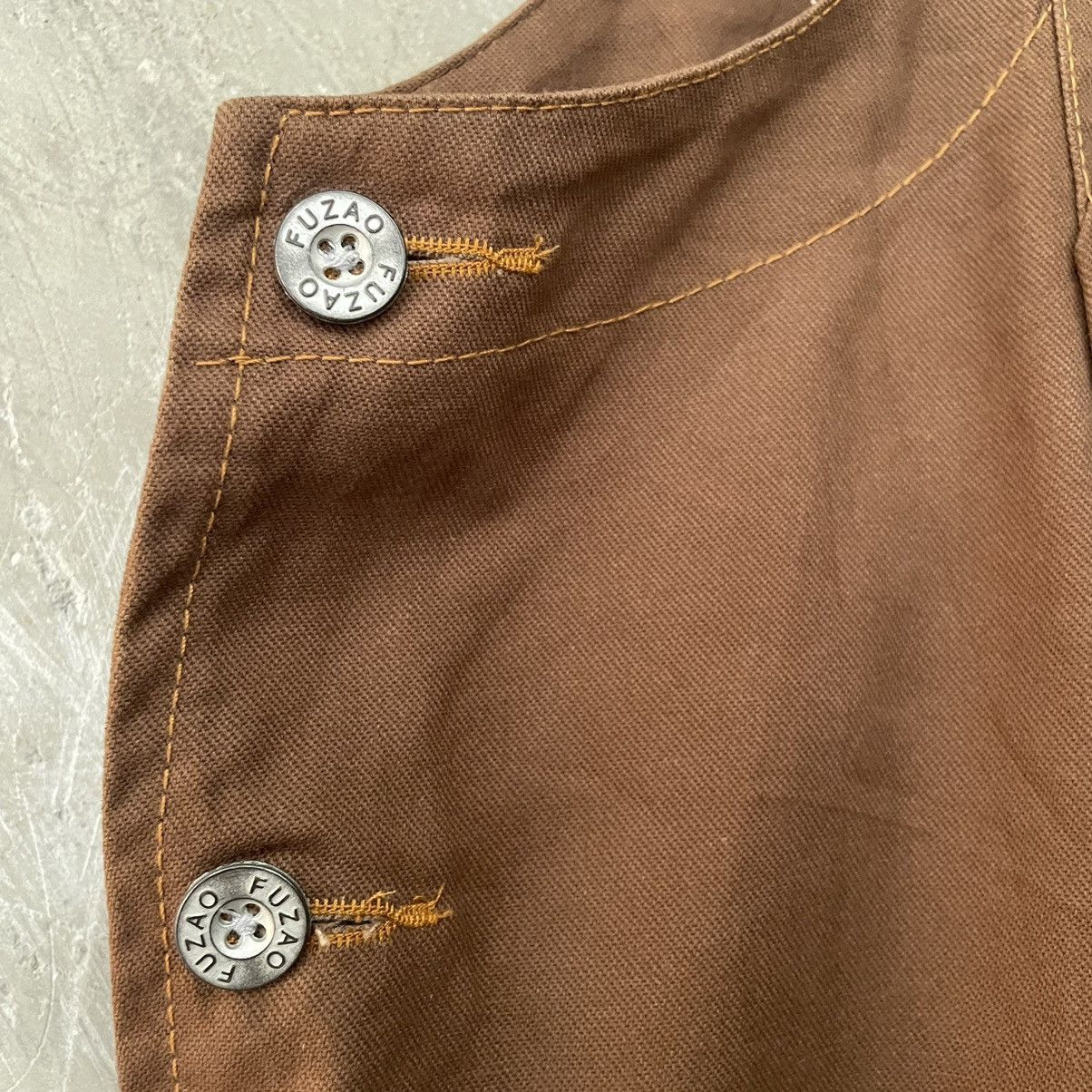 Other Fuzao Brand Overall Cotton Duck Twill Canvas Brown Size US 42 / EU 58 - 8 Thumbnail