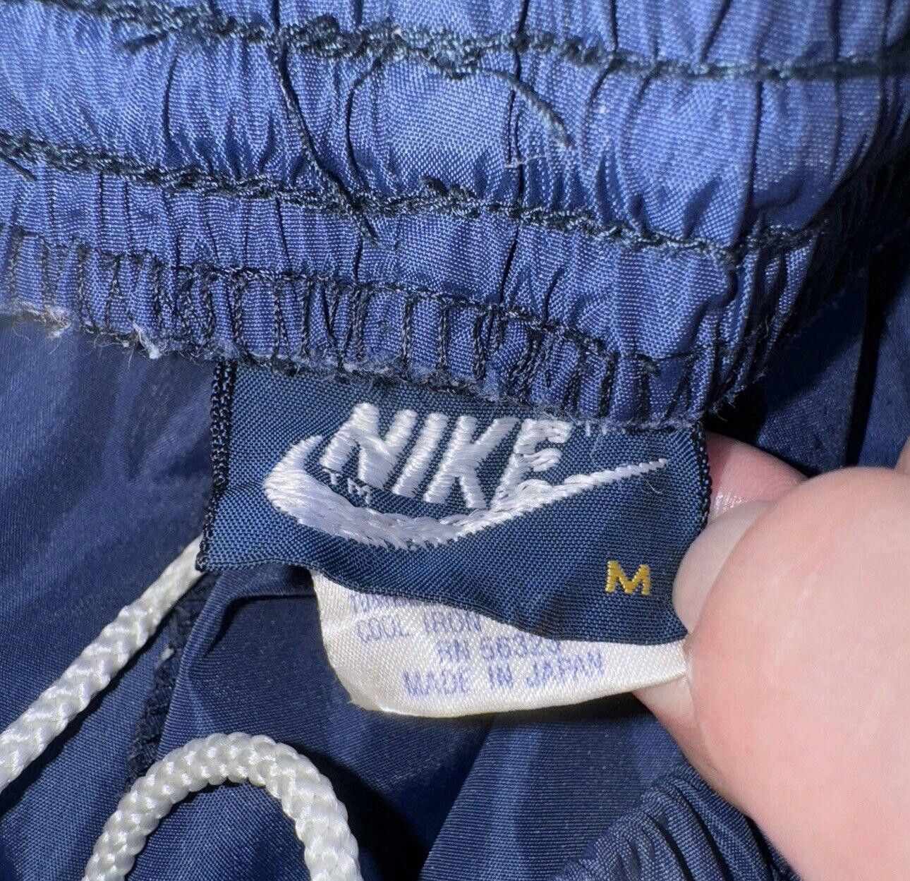 Nike Vintage Nike 80s Blue Nylon Embroidered Baggy Track Pants M Size US 32 / EU 48 - 7 Thumbnail