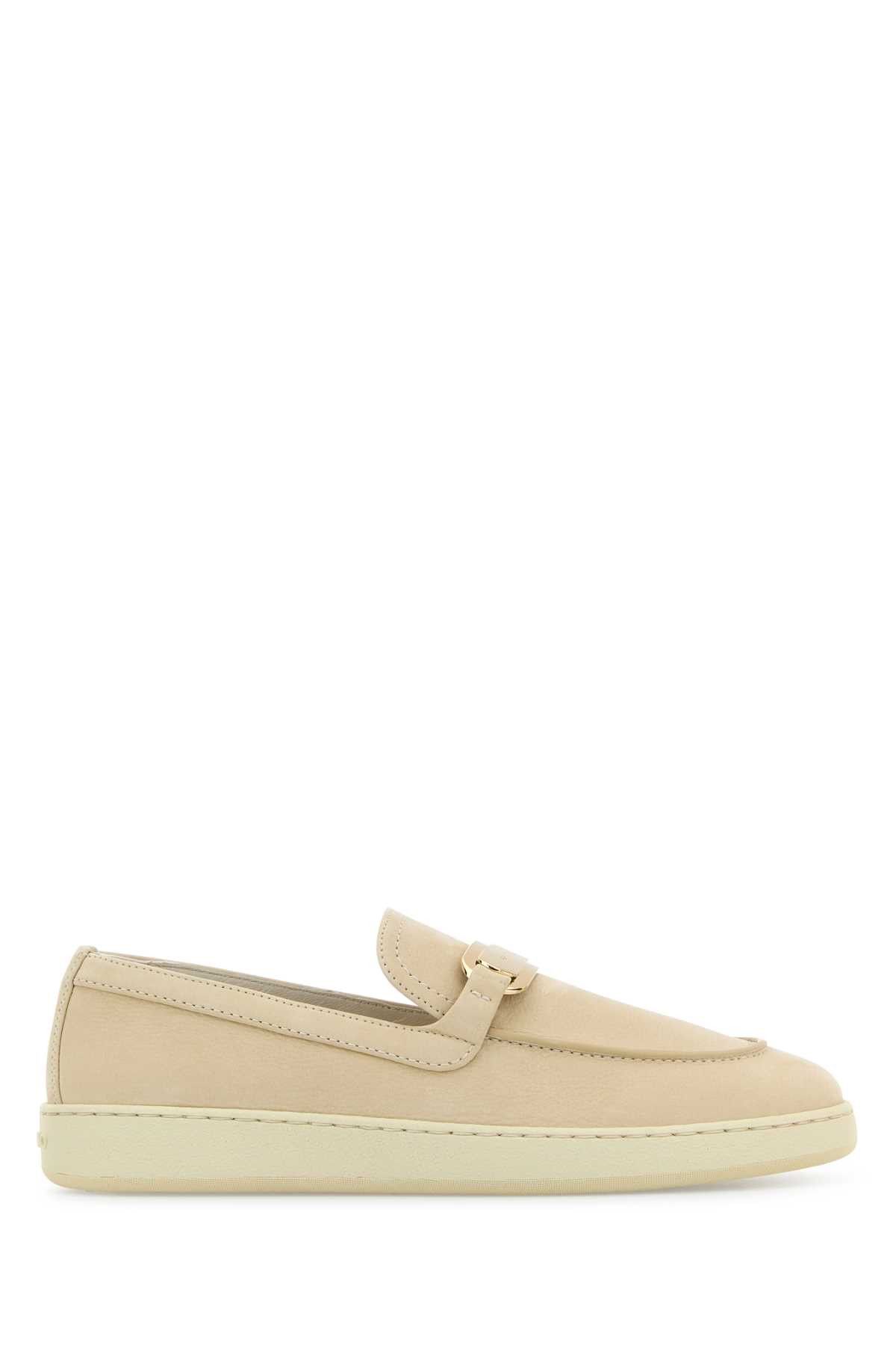 Salvatore Ferragamo Sand Leather Crio Loafers Size US 9 / IT 39 - 1 Thumbnail