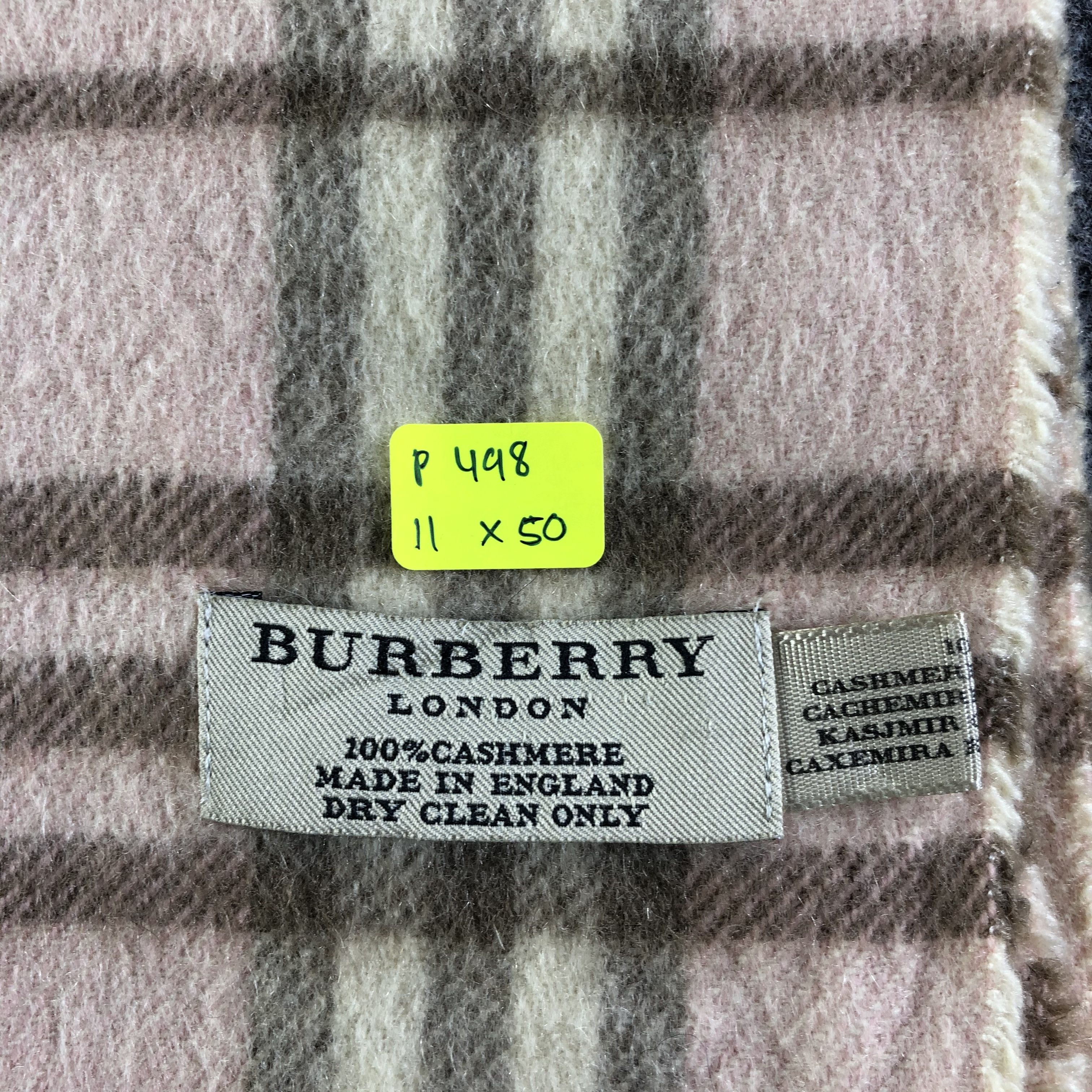Burberry Burberry Cashmere Scarf / Muffler / Neckwear Size ONE SIZE - 7 Thumbnail