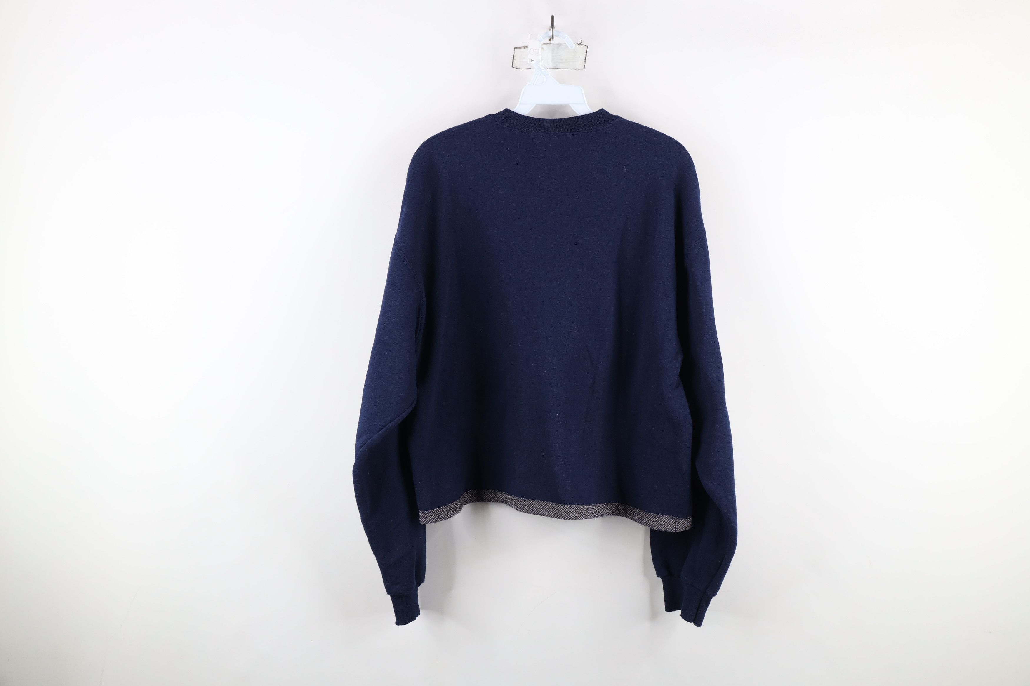 Vintage Vintage 90s Streetwear Cropped USA Flag Sweatshirt Blue Size M / US 6-8 / IT 42-44 - 12 Thumbnail
