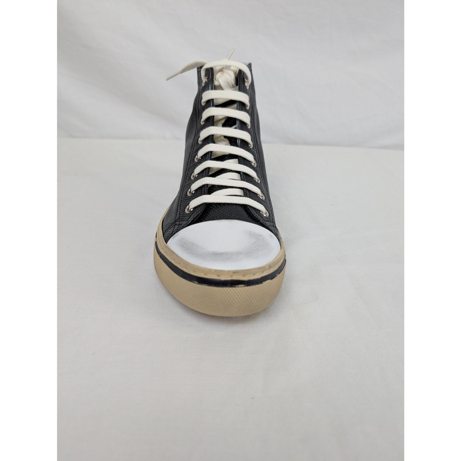 Saint Laurent Paris o1rshd1 Malibu Anilf Micr Boots Sneakers in Black/Beige Size US 9 / EU 42 - 12 Thumbnail