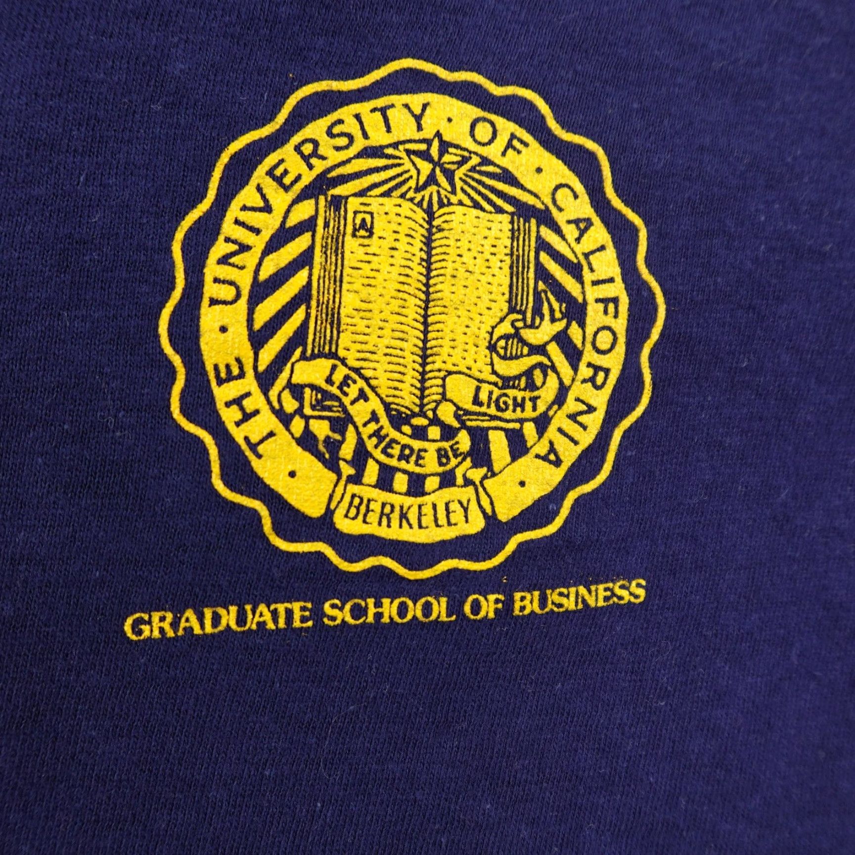 Hanes VINTAGE Cal UC Berkeley Shirt Mens Small Blue MBA Graduate School Business 80s Size US S / EU 44-46 / 1 - 3 Thumbnail