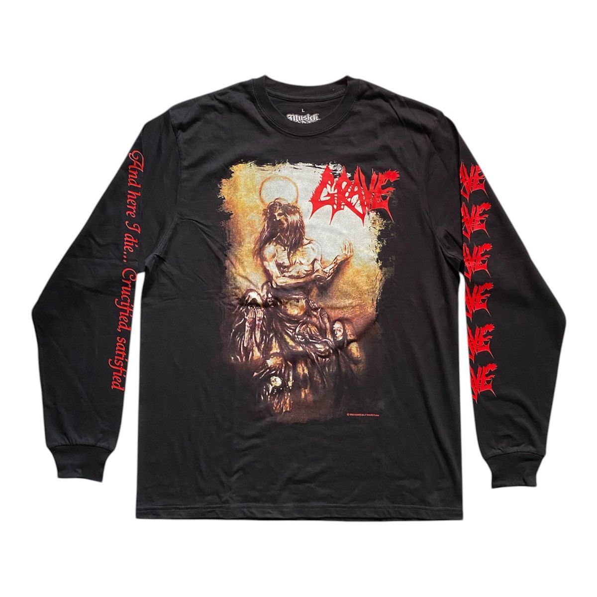 Band Tees Longsleeve Grave Size Large Size US L / EU 52-54 / 3 - 1 Thumbnail