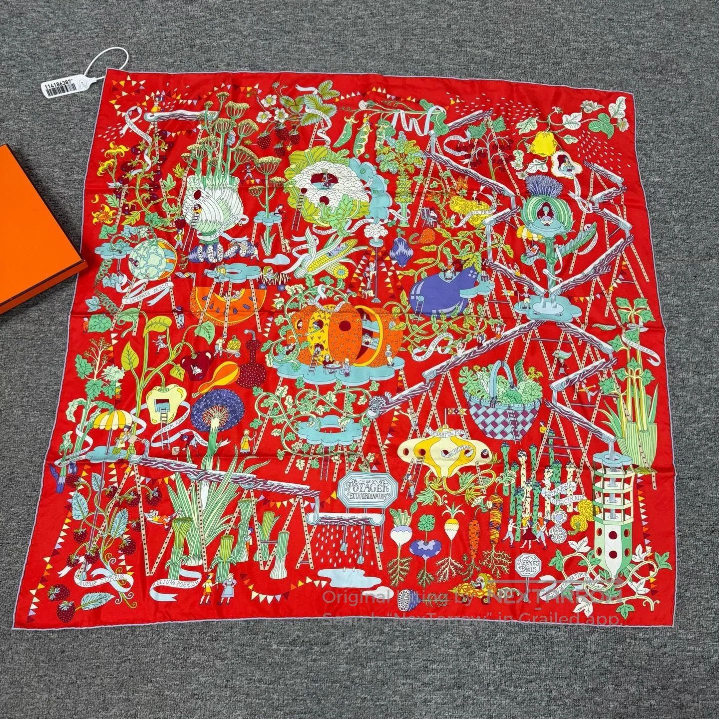 Hermes Hermes The Adventure of the Vegetable: The Silk Scarf| Size ONE SIZE - 2 Thumbnail