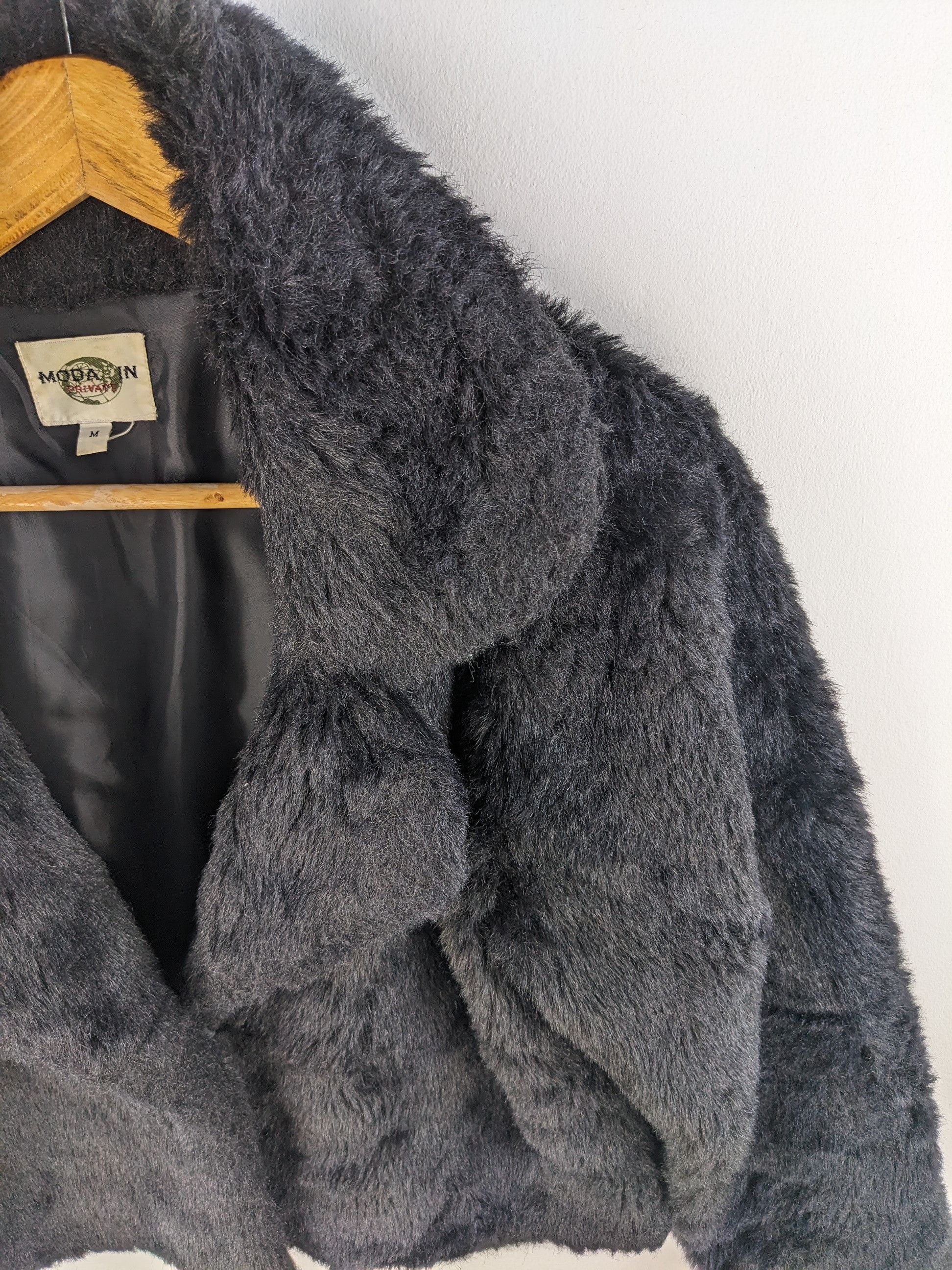 Designer × Japanese Brand Vintage Faux Fur Cropped Jacket Cardigan Size M / US 6-8 / IT 42-44 - 7 Thumbnail