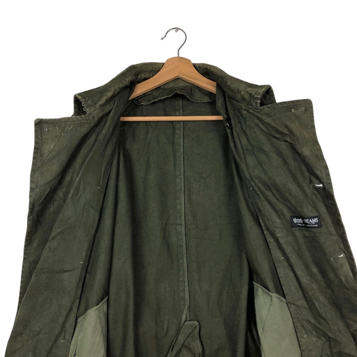 Beams Plus 📌Vintage Army Biker Jacket Beams Japan Issey Miyake Size US M / EU 48-50 / 2 - 15 Thumbnail