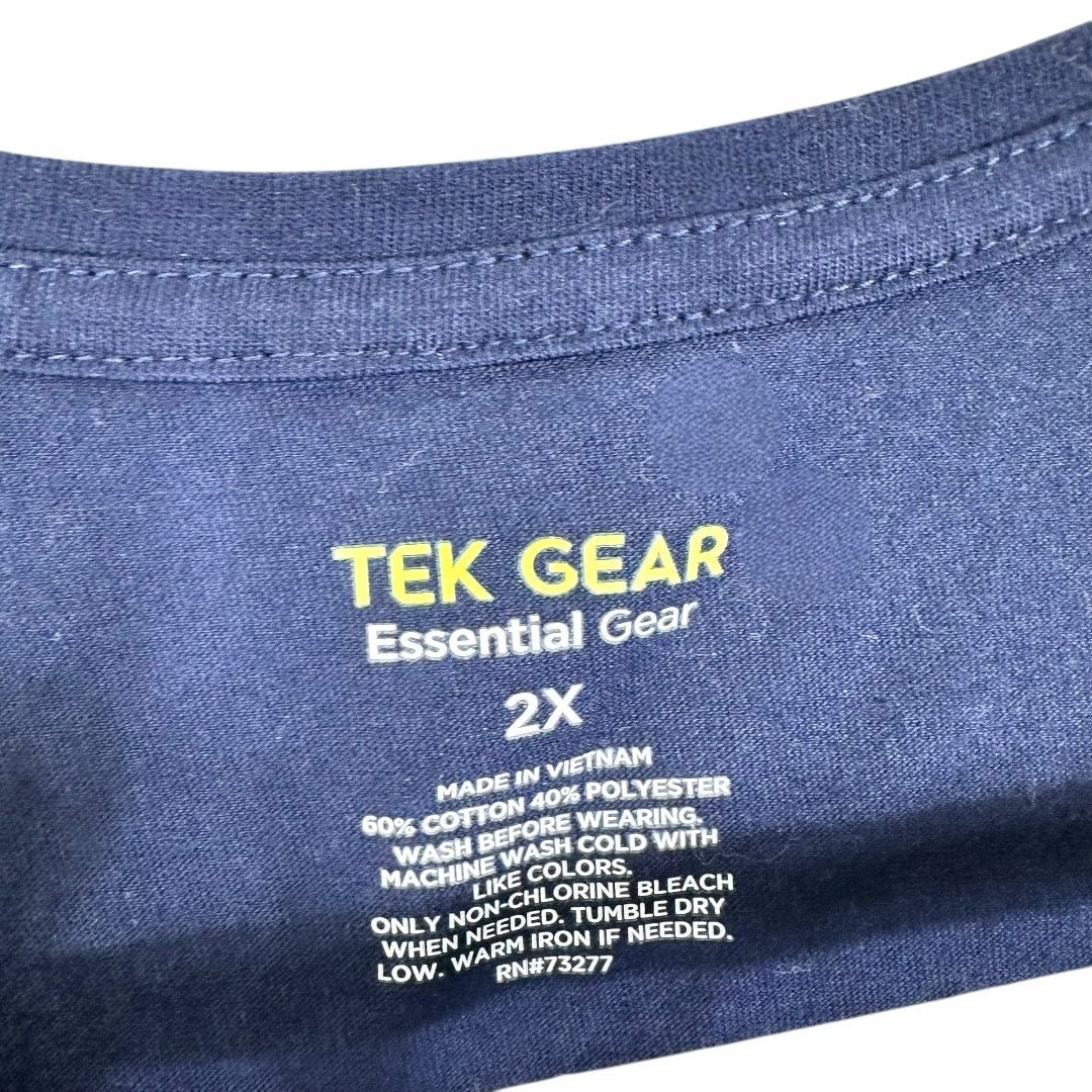 Tek Gear Tek Gear Navy Blue Moisture Wicking Tank Top Size 2X Size XXL / US 16-18 / IT 52-54 - 4 Thumbnail