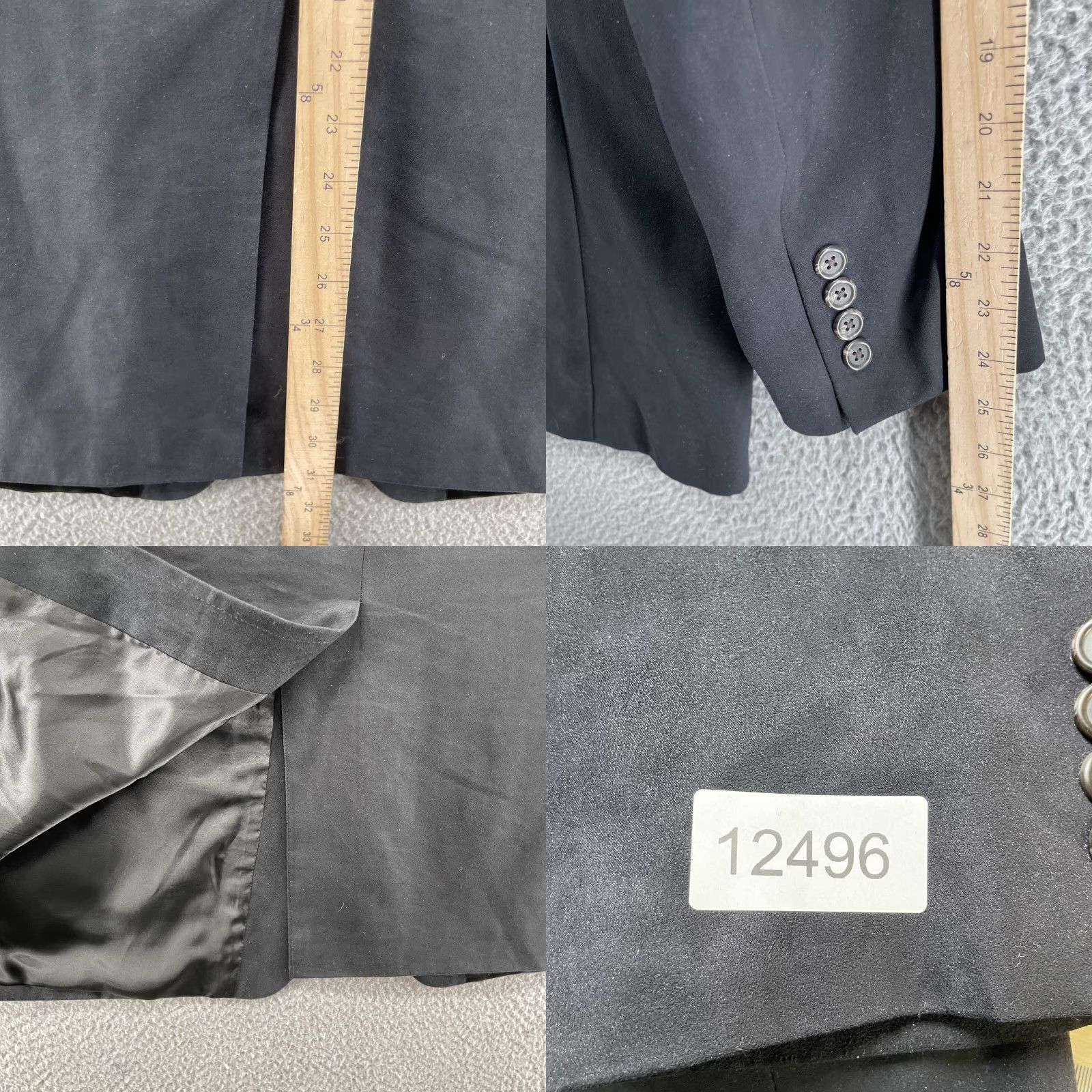 Chaps Chaps Ralph Lauren Blazer Men's 42R Black Sport Coat Jacket Corpcore Academia Size 42R - 8 Thumbnail
